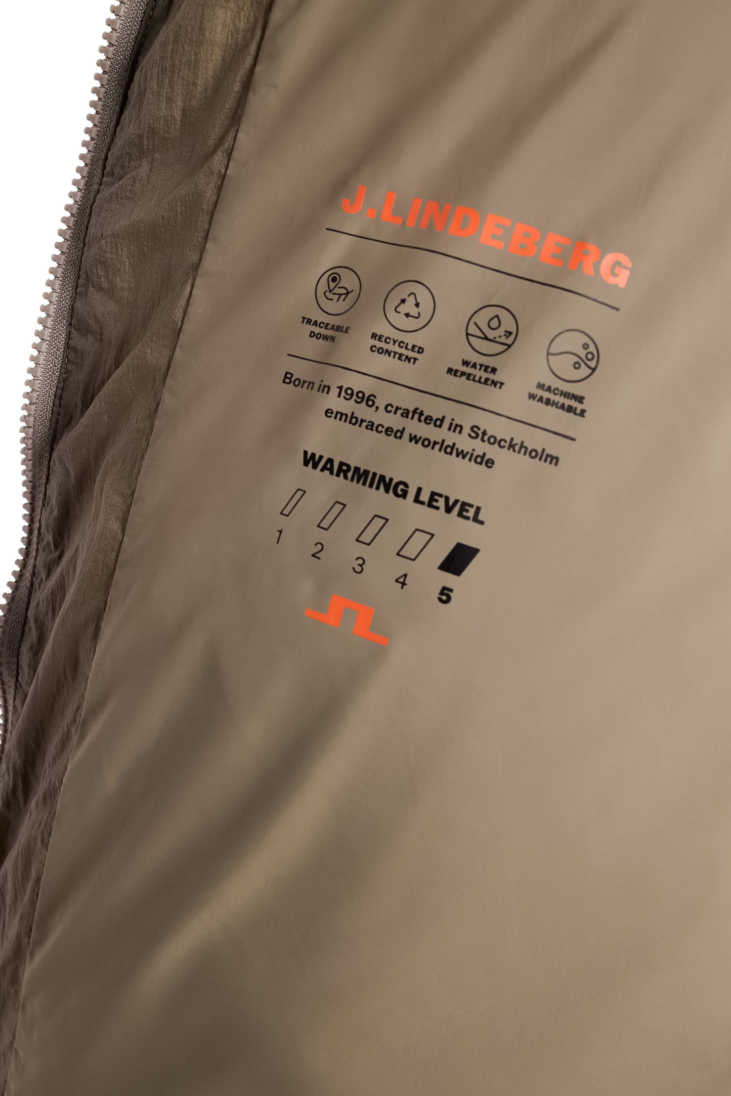 Serene Crinkle Down Parka in Brindle by J.Lindeberg