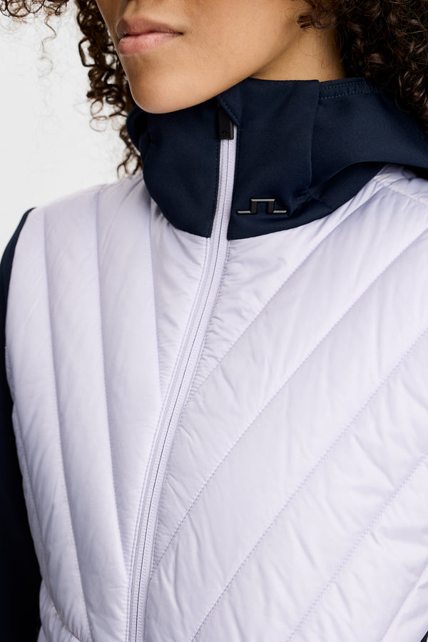 Holma Quilt Hybrid Hood / Purple Heather