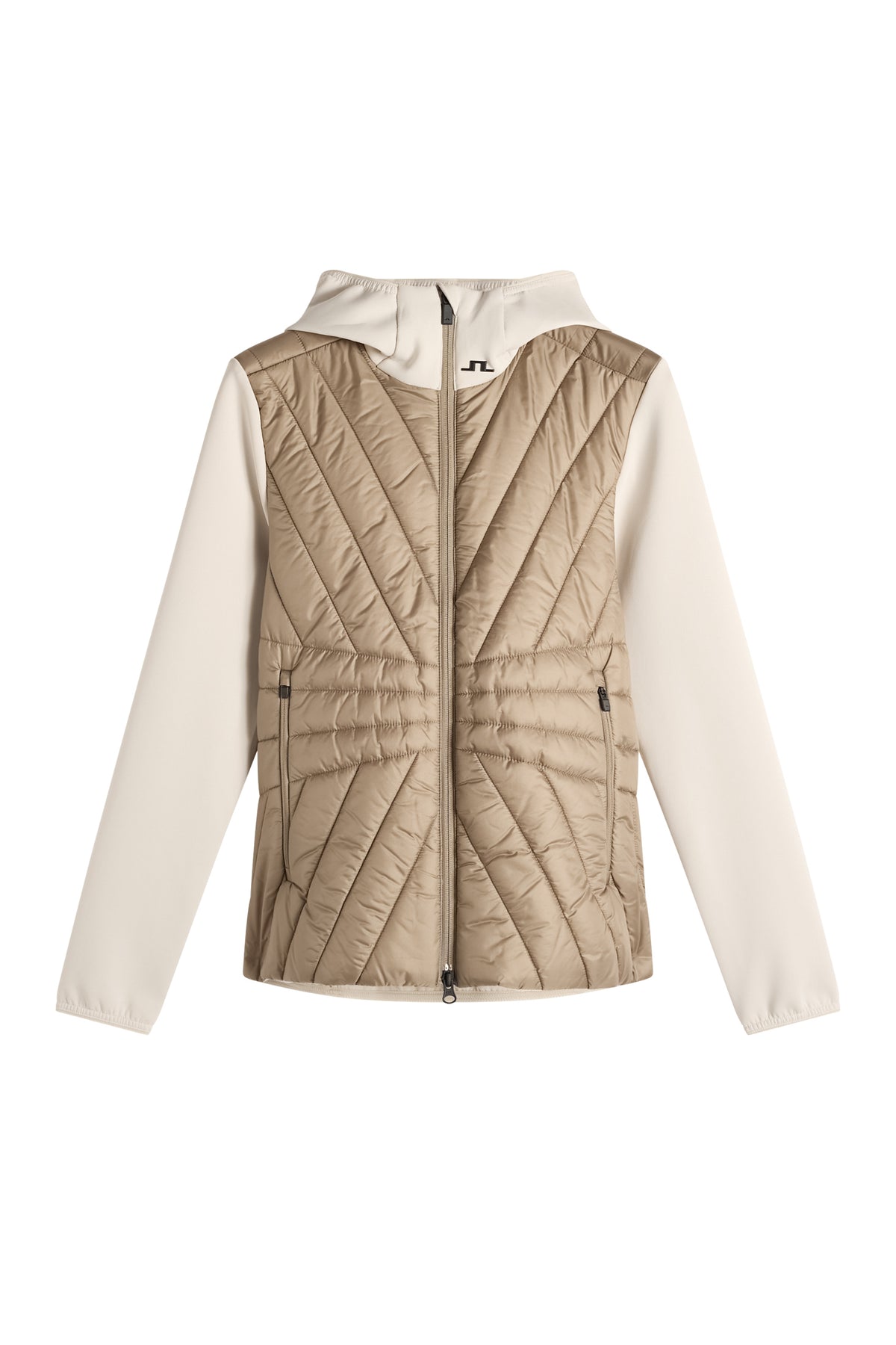 Holma Quilt Hybrid Hood in Brindle by J.Lindeberg