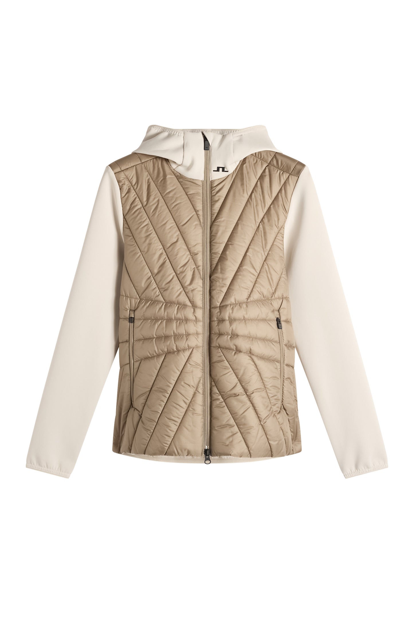 Holma Quilt Hybrid Hood in Brindle by J.Lindeberg