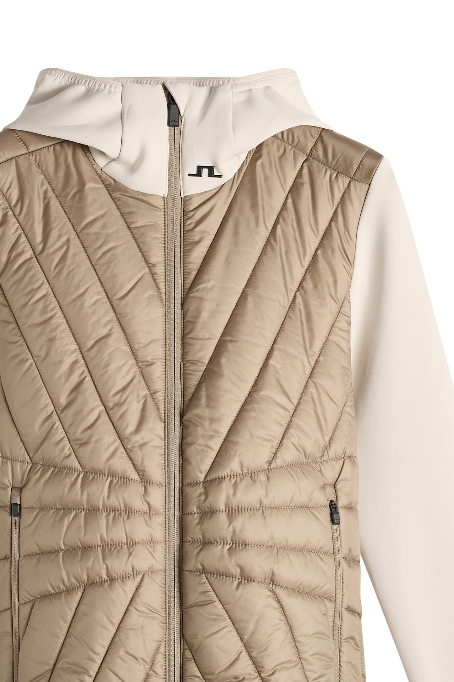 Holma Quilt Hybrid Hood in Brindle by J.Lindeberg