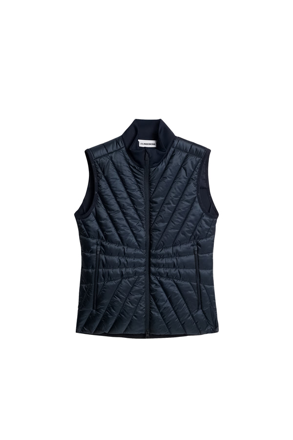 Holma Quilt Hybrid Vest / JL Navy