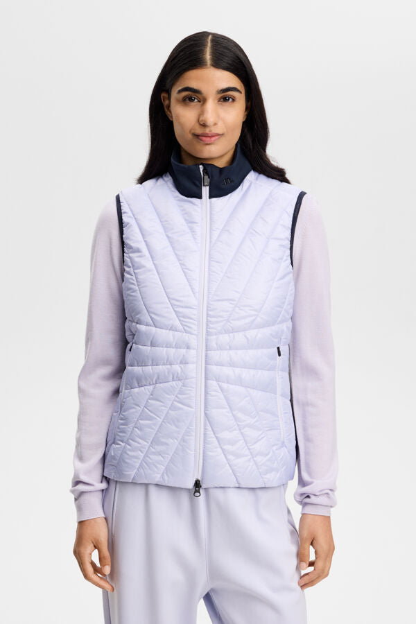Holma Quilt Hybrid Vest / Purple Heather