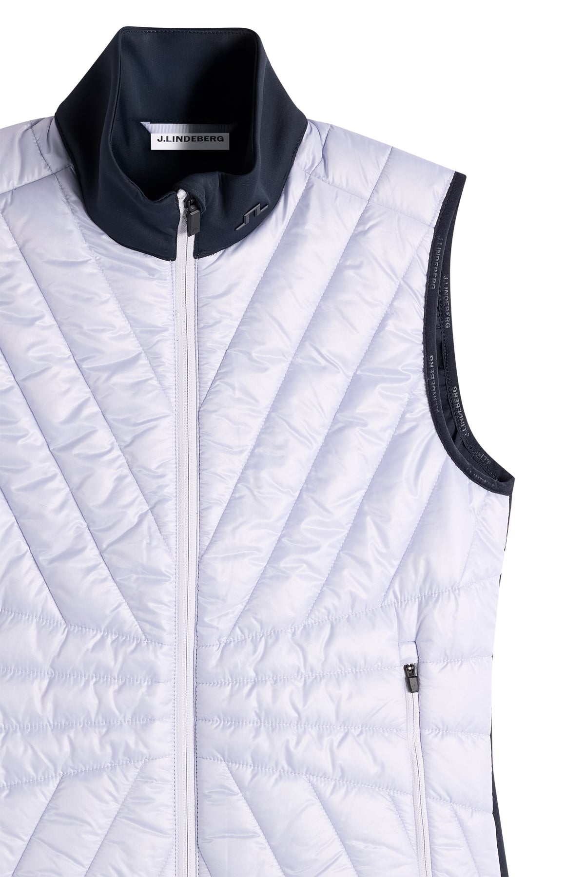 Holma Quilt Hybrid Vest in Purple Heather by J.Lindeberg