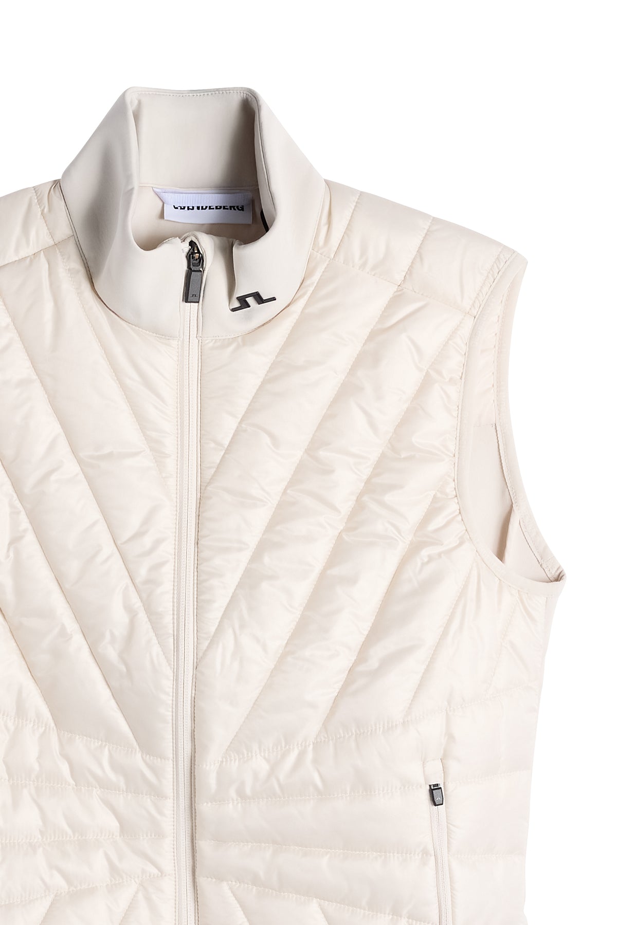 Holma Quilt Hybrid Vest in Moonbeam by J.Lindeberg
