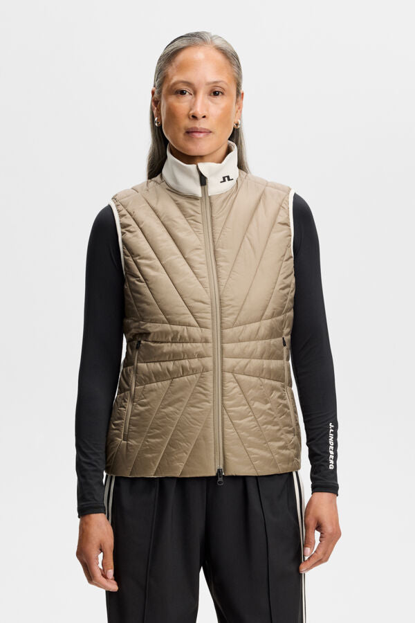 Holma Quilt Hybrid Vest / Brindle