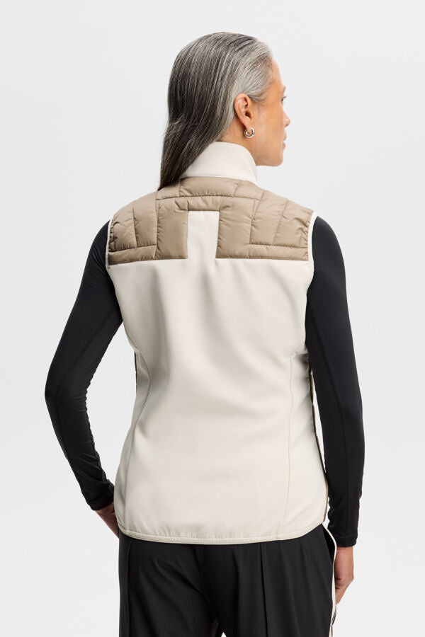 Holma Quilt Hybrid Vest / Brindle