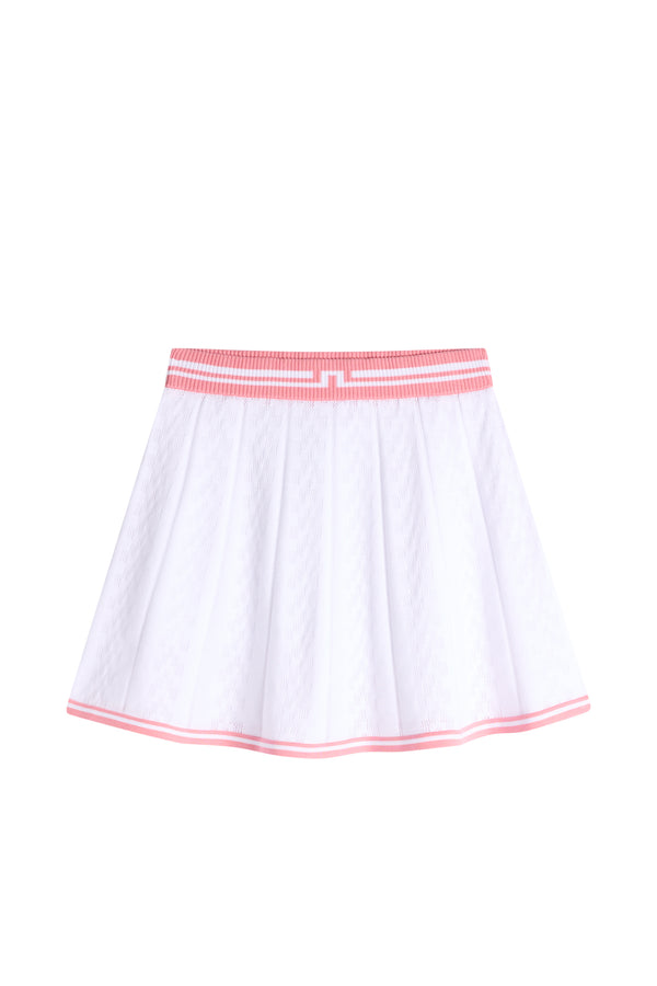 Pamela Pointelle Knitted skirt / White
