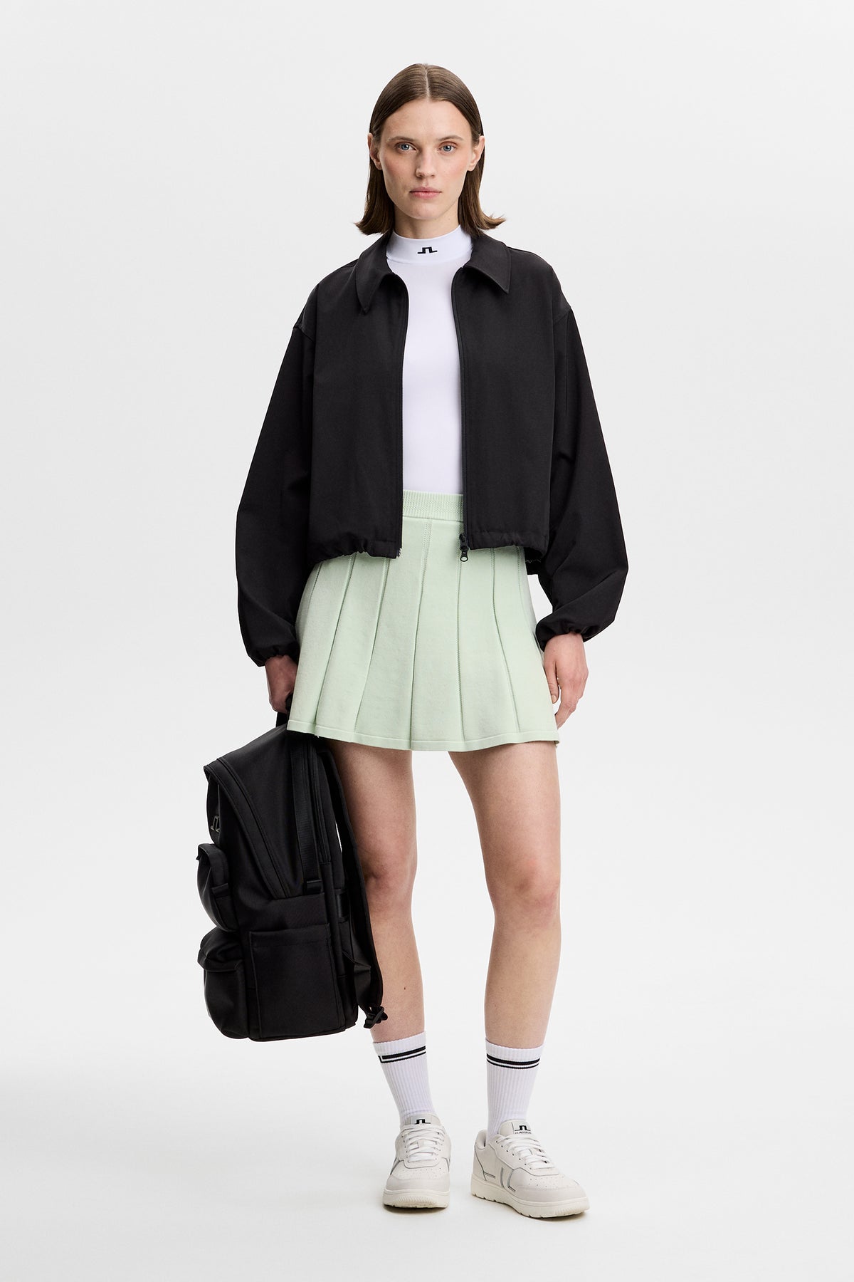 Betty Knit Skirt in Subtle Green by J.Lindeberg