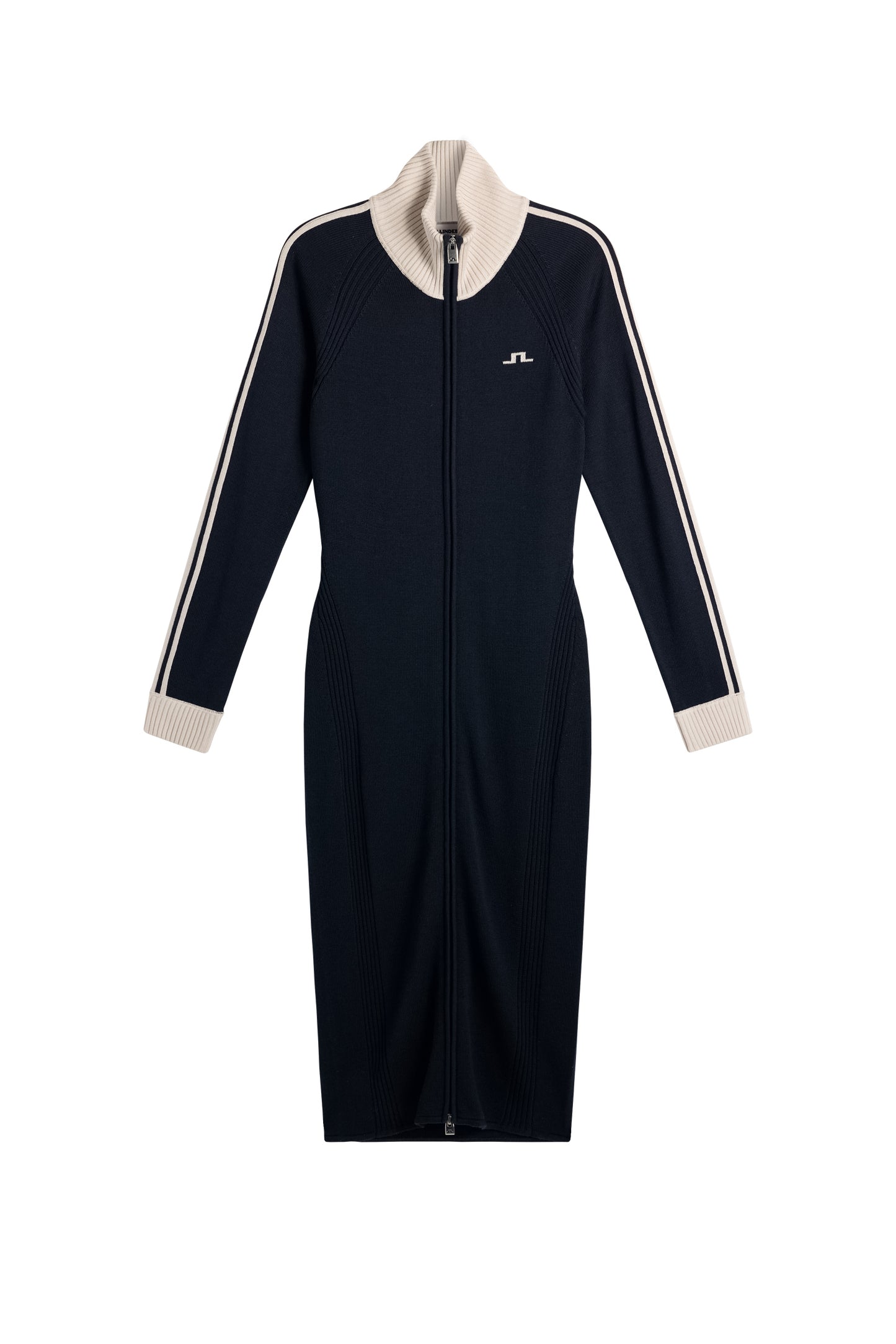Bettina Knitted Track Dress in JL Navy by J.Lindeberg