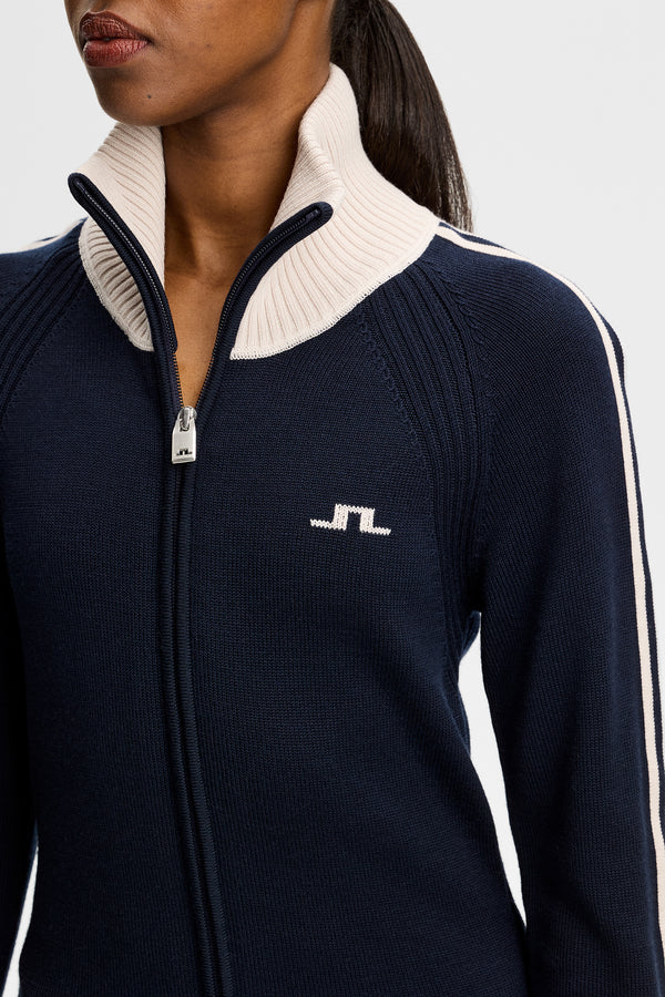 Bettina Knitted Track Dress / JL Navy