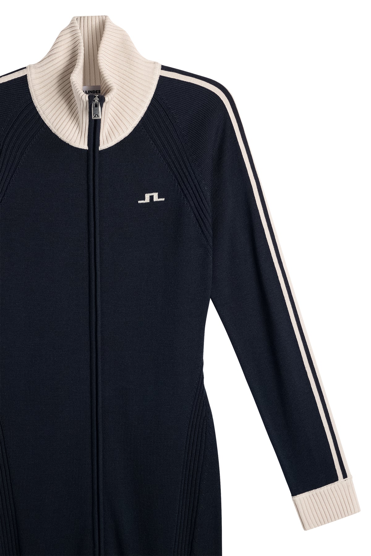 Bettina Knitted Track Dress in JL Navy by J.Lindeberg