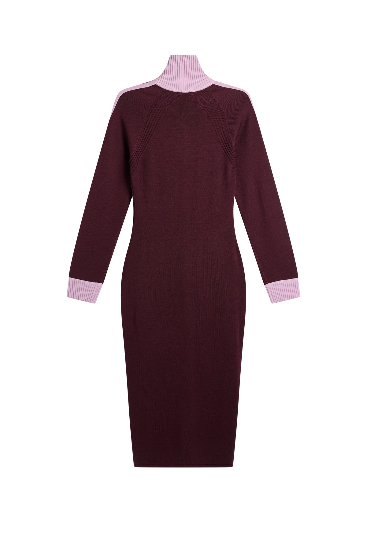 Bettina Knitted Track Dress in Winetasting by J.Lindeberg