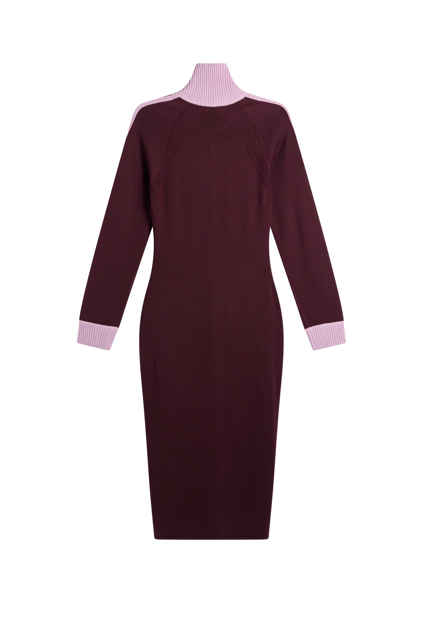 Bettina Knitted Track Dress in Winetasting by J.Lindeberg