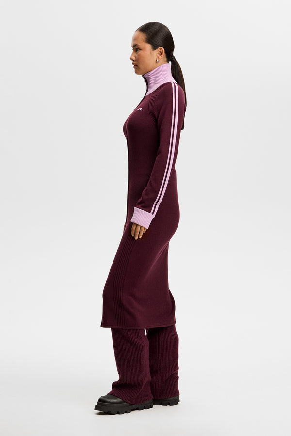 Bettina Knitted Track Dress / Winetasting