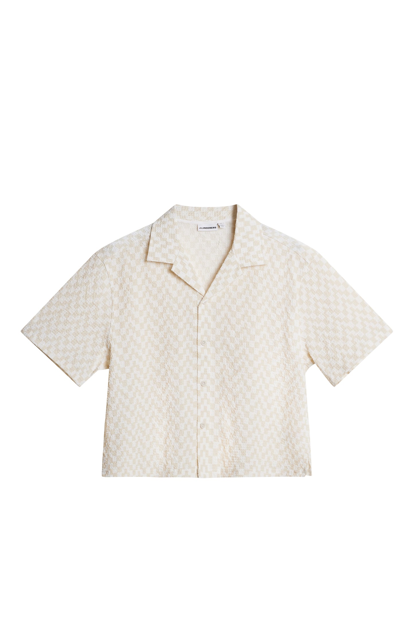 Liv Crinkle Nylon Shirt in Bridge Stack Moonbeam M by J.Lindeberg