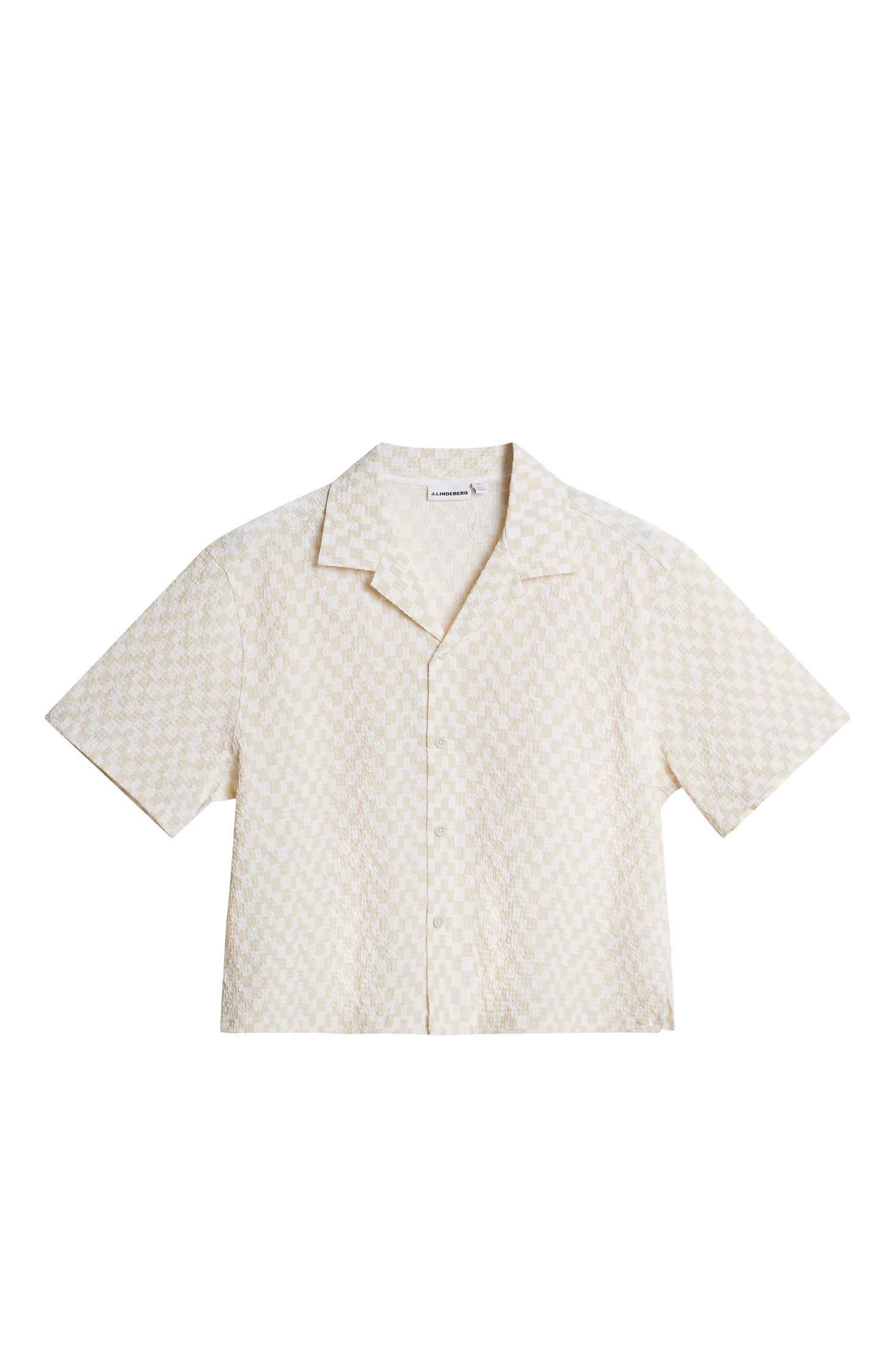 Liv Crinkle Nylon Shirt Bridge Stack Moonbeam M