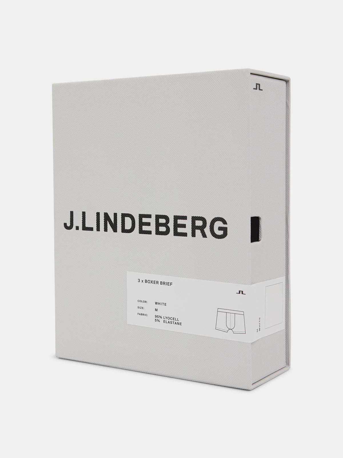 Bridge Lyocell Boxer in White by J.Lindeberg