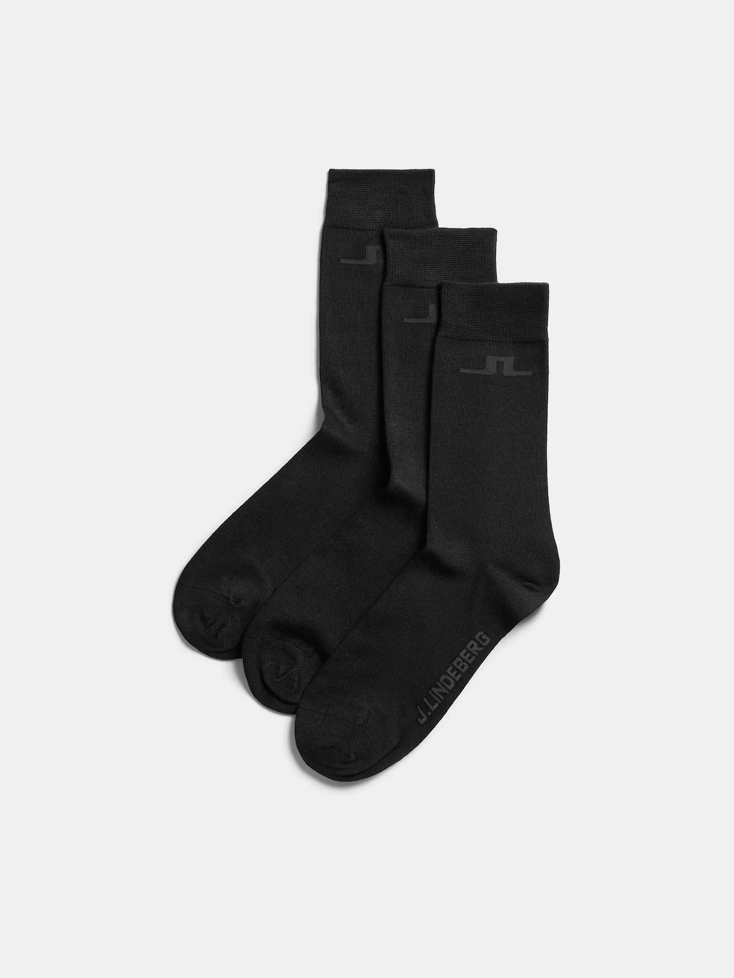 Bridge Bamboo Sock in Black by J.Lindeberg