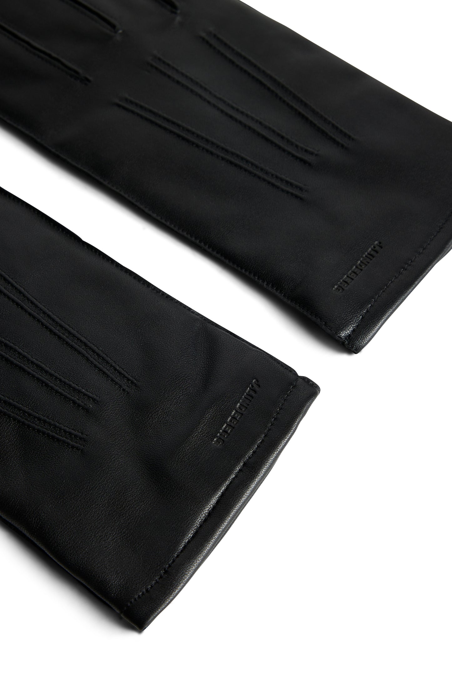 Milo Leather Glove in Black by J.Lindeberg