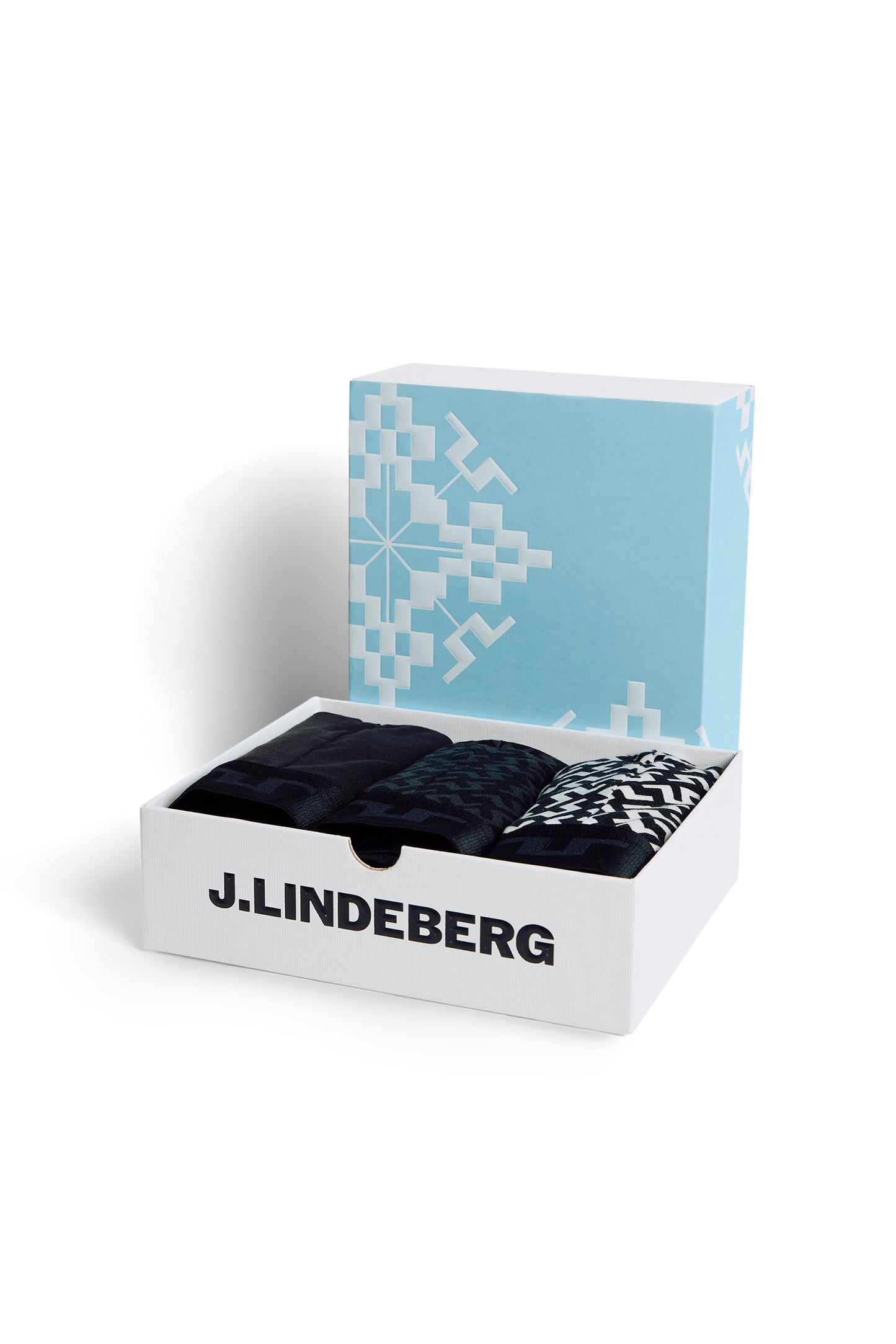 Seasonal Bridge Boxer in Multicolour Black by J.Lindeberg