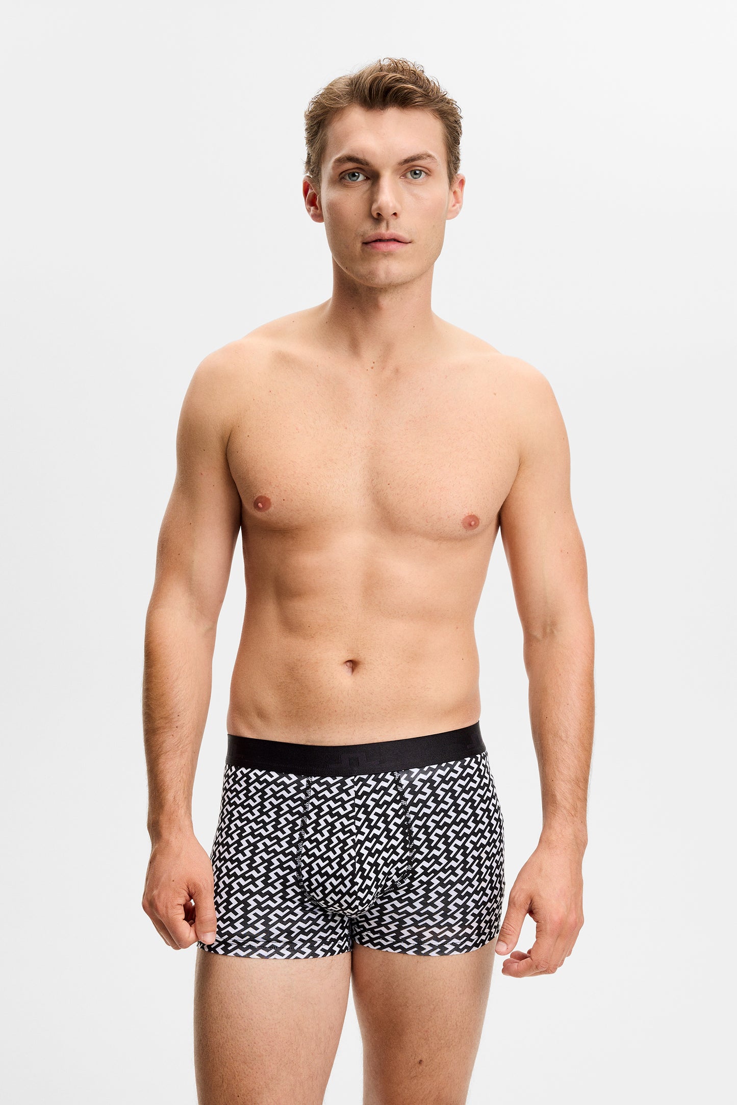 Seasonal Bridge Boxer in Multicolour Black by J.Lindeberg