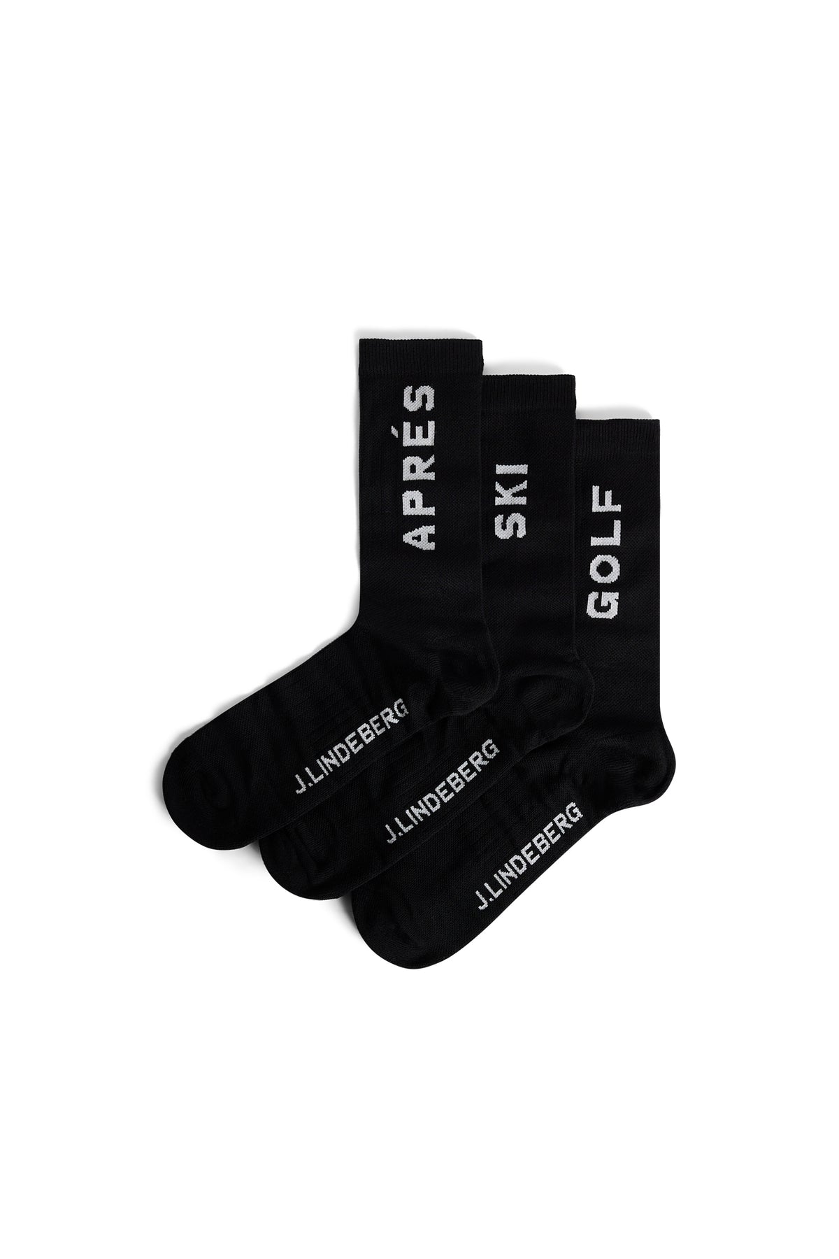 Miles Sock Pack in Black by J.Lindeberg