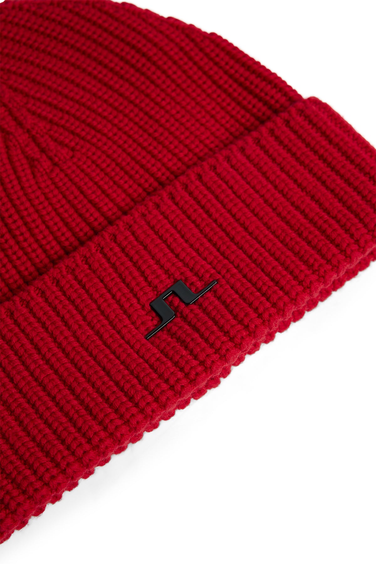 Joan Merino Beanie in Barbados Cherry by J.Lindeberg