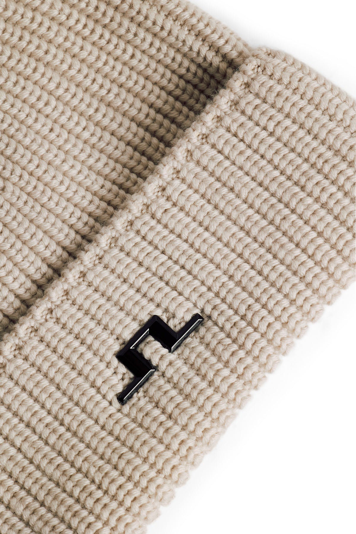 Joan Merino Beanie in Moonbeam by J.Lindeberg