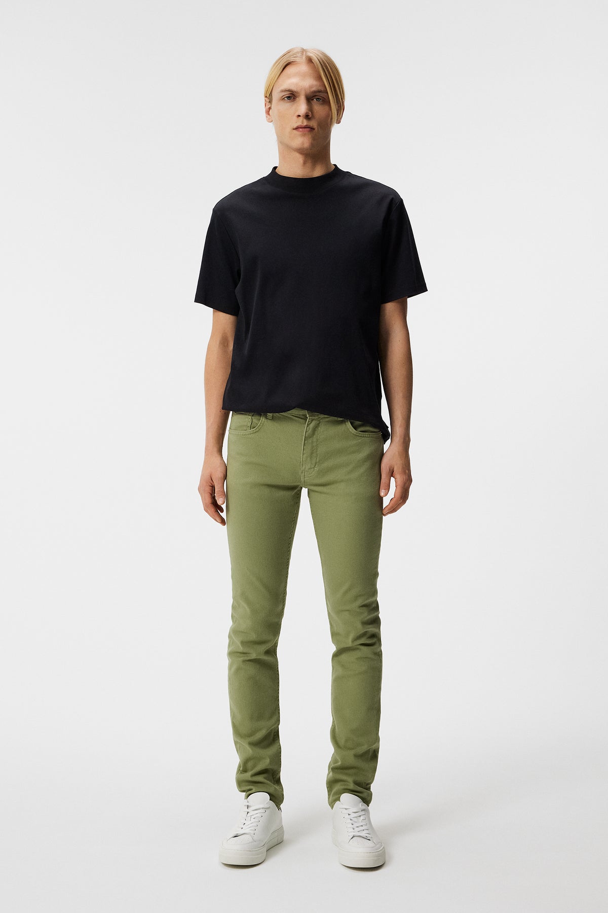 Jay LHT Slim Jeans in Oil Green by J.Lindeberg