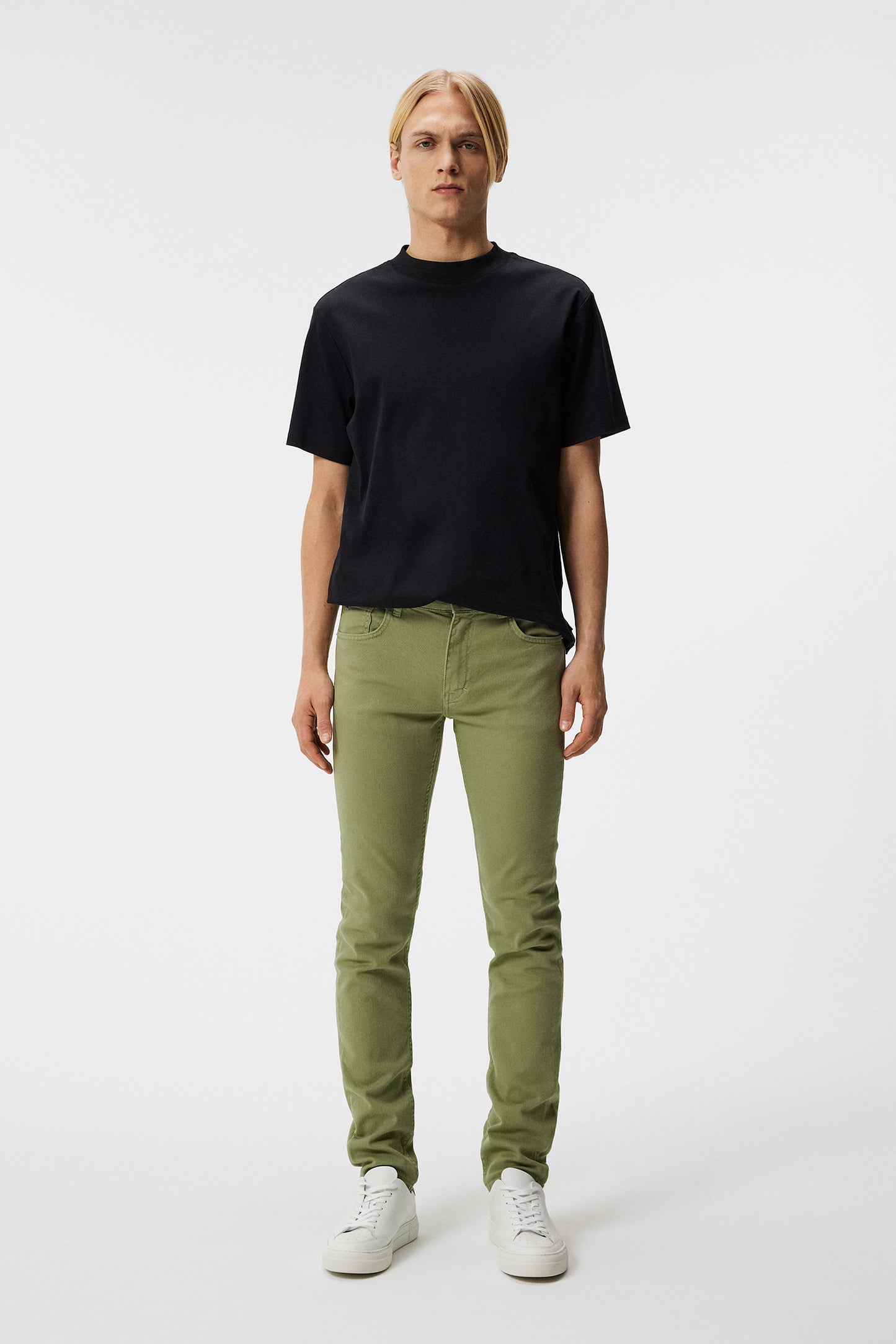 Jay LHT Slim Jeans in Oil Green by J.Lindeberg