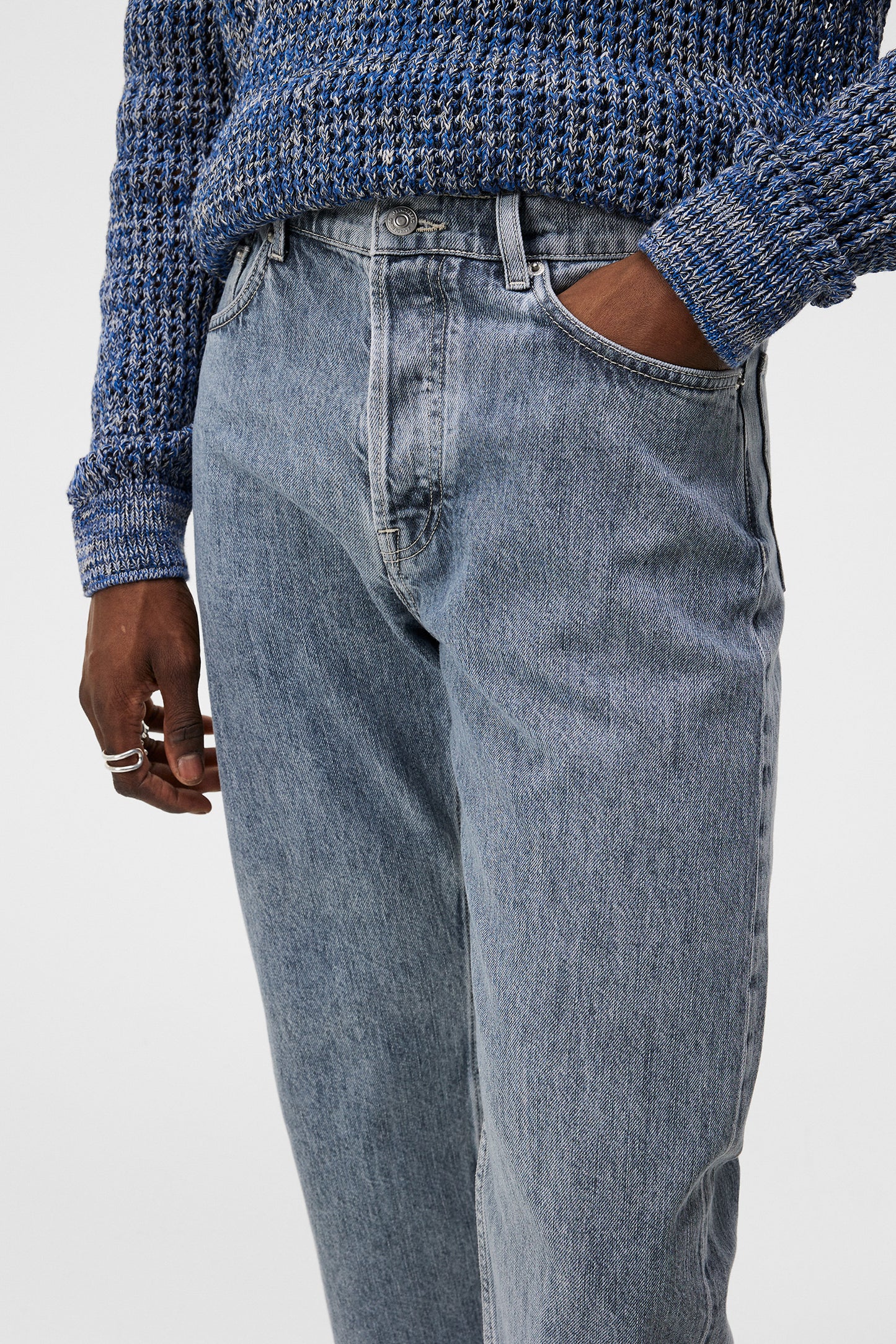 Johnny Secret Grey Jeans in Light Grey by J.Lindeberg