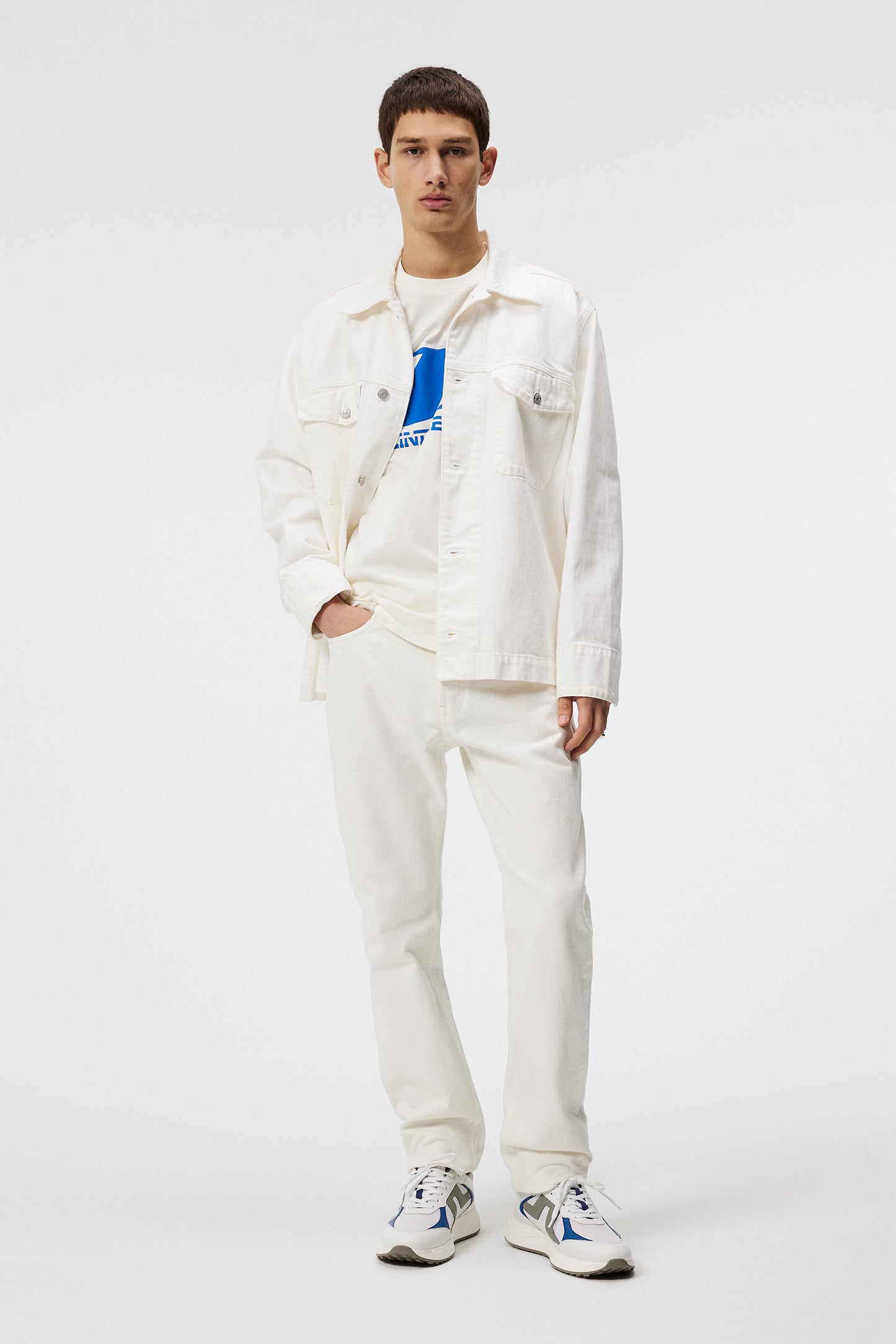 Cody Solid Regular Jeans in Cloud White by J.Lindeberg
