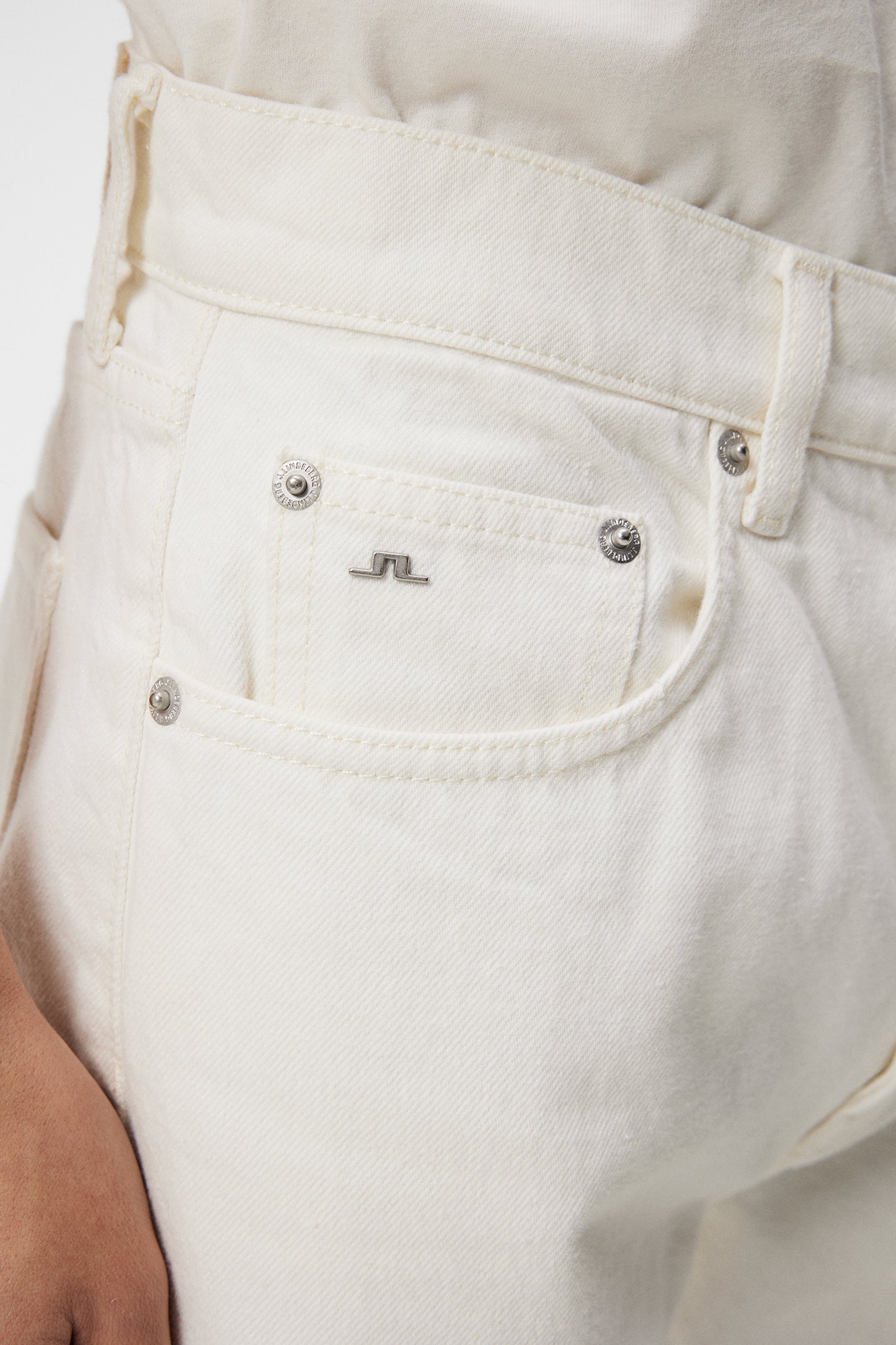 Cody Solid Regular Jeans in Cloud White by J.Lindeberg