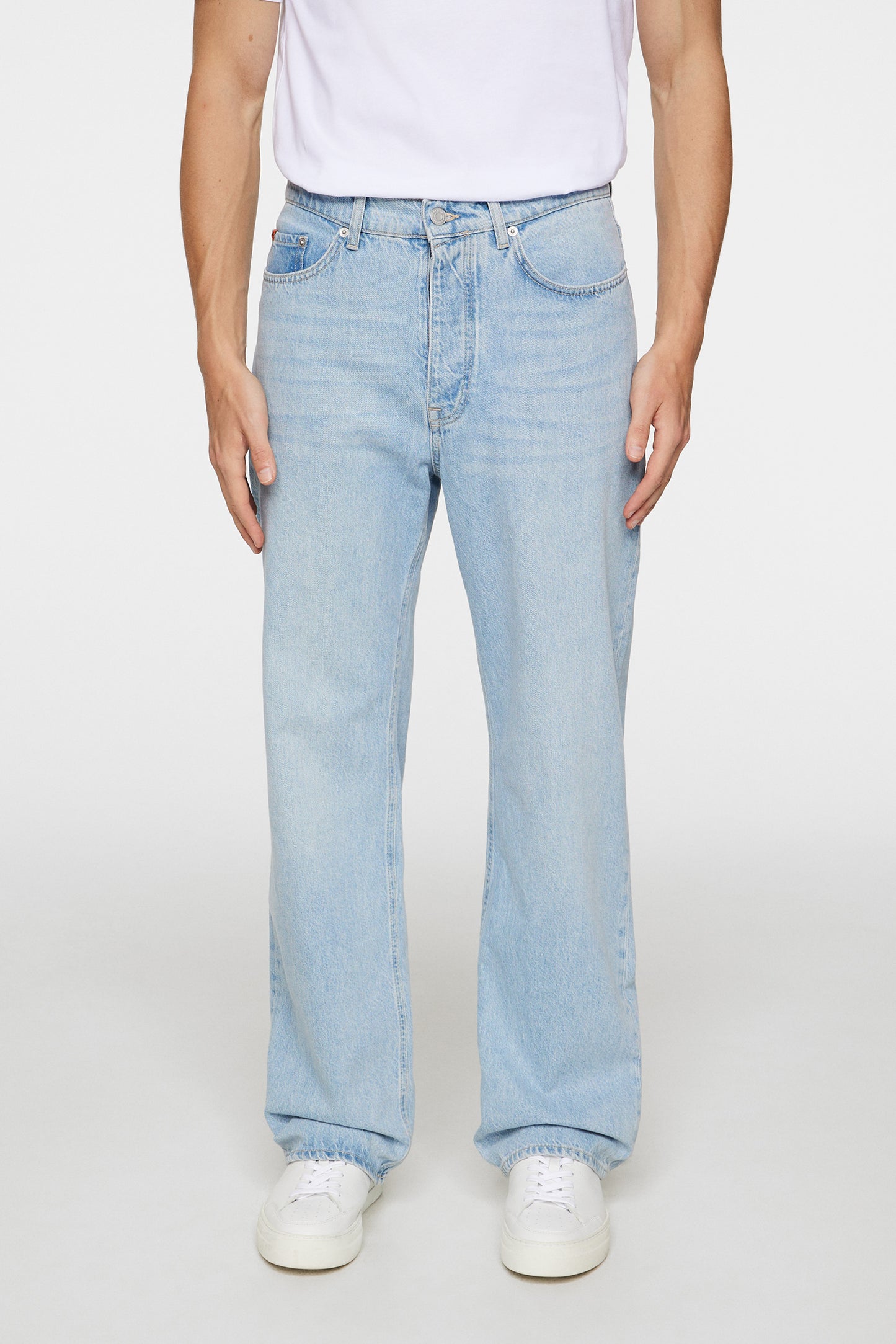 Cart Super Stone Wide Jeans in Light Blue by J.Lindeberg