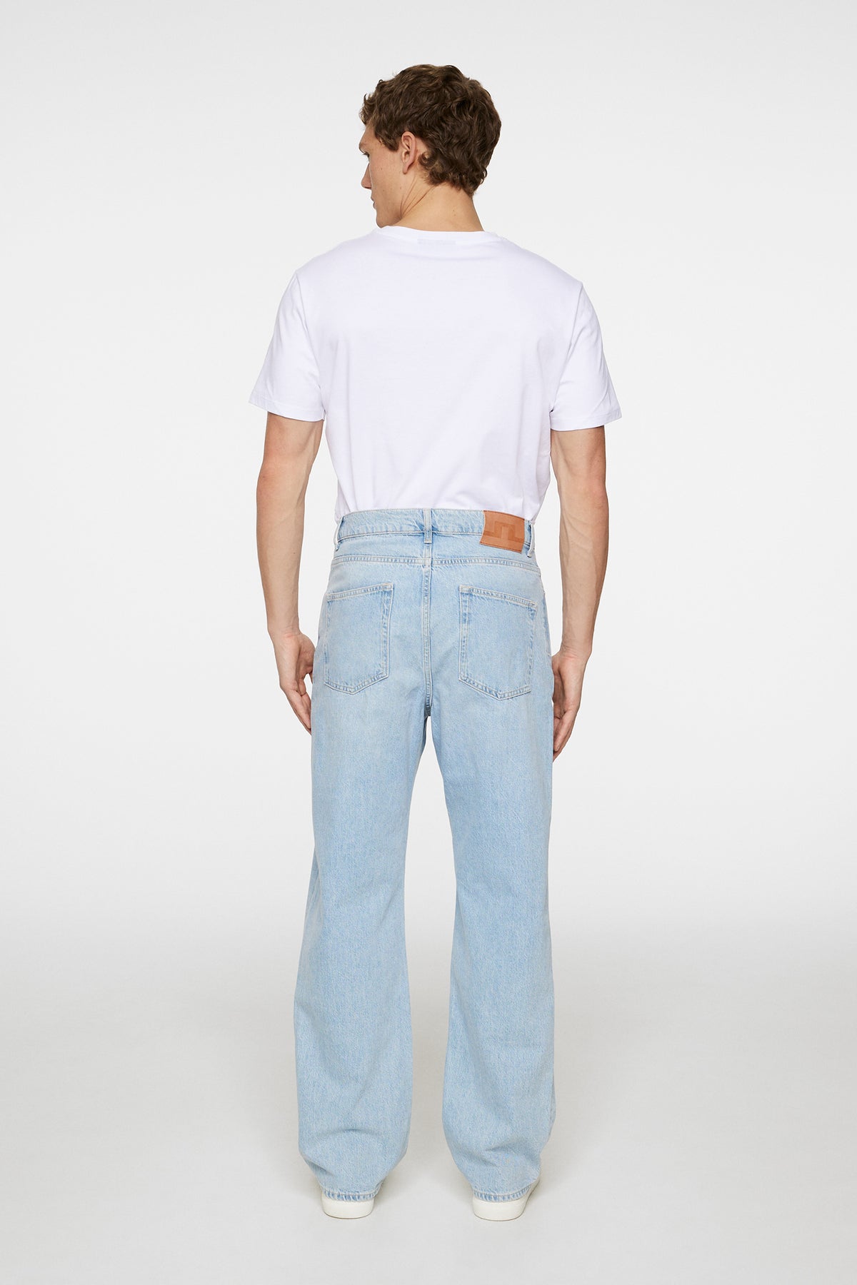 Cart Super Stone Wide Jeans in Light Blue by J.Lindeberg
