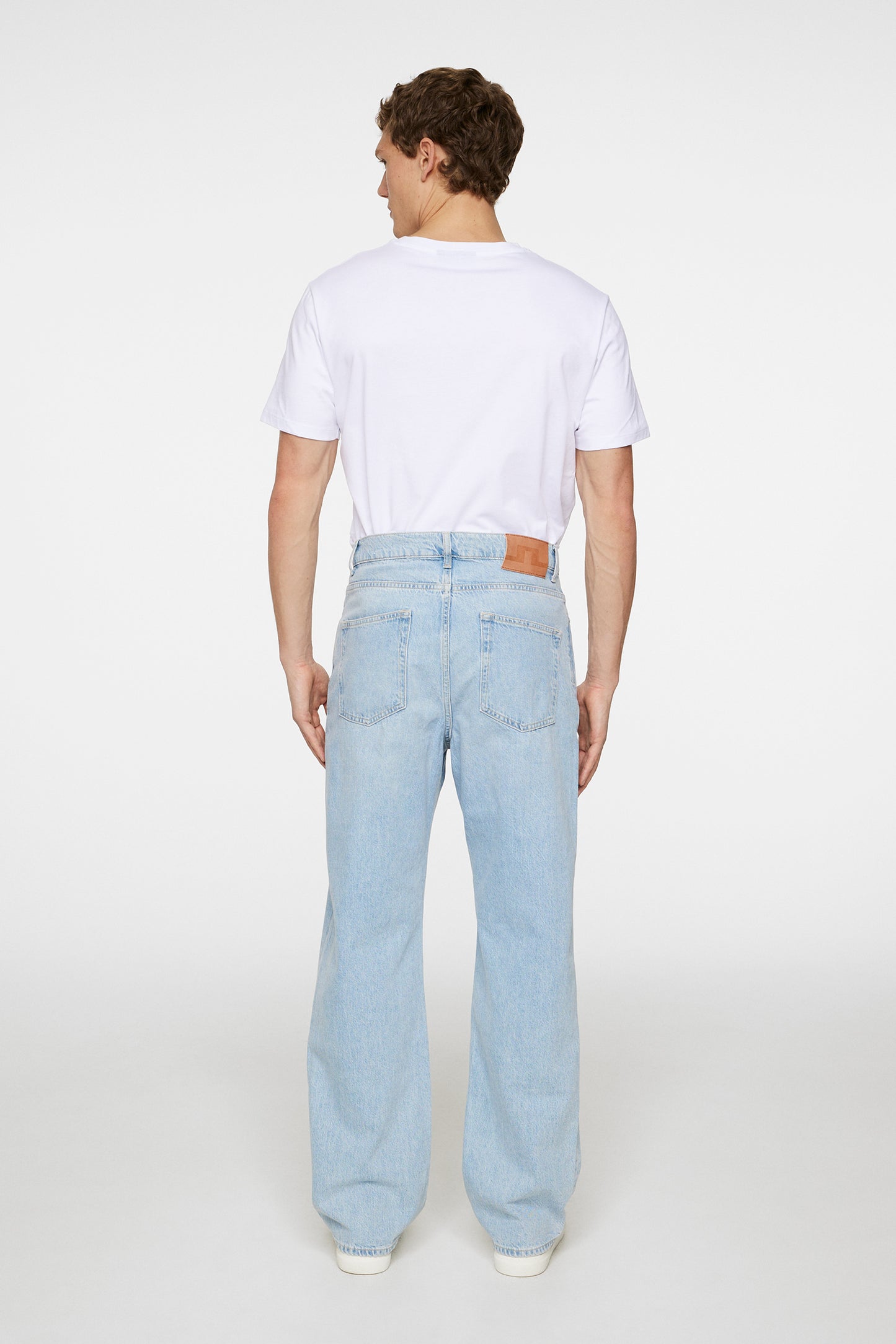 Cart Super Stone Wide Jeans in Light Blue by J.Lindeberg