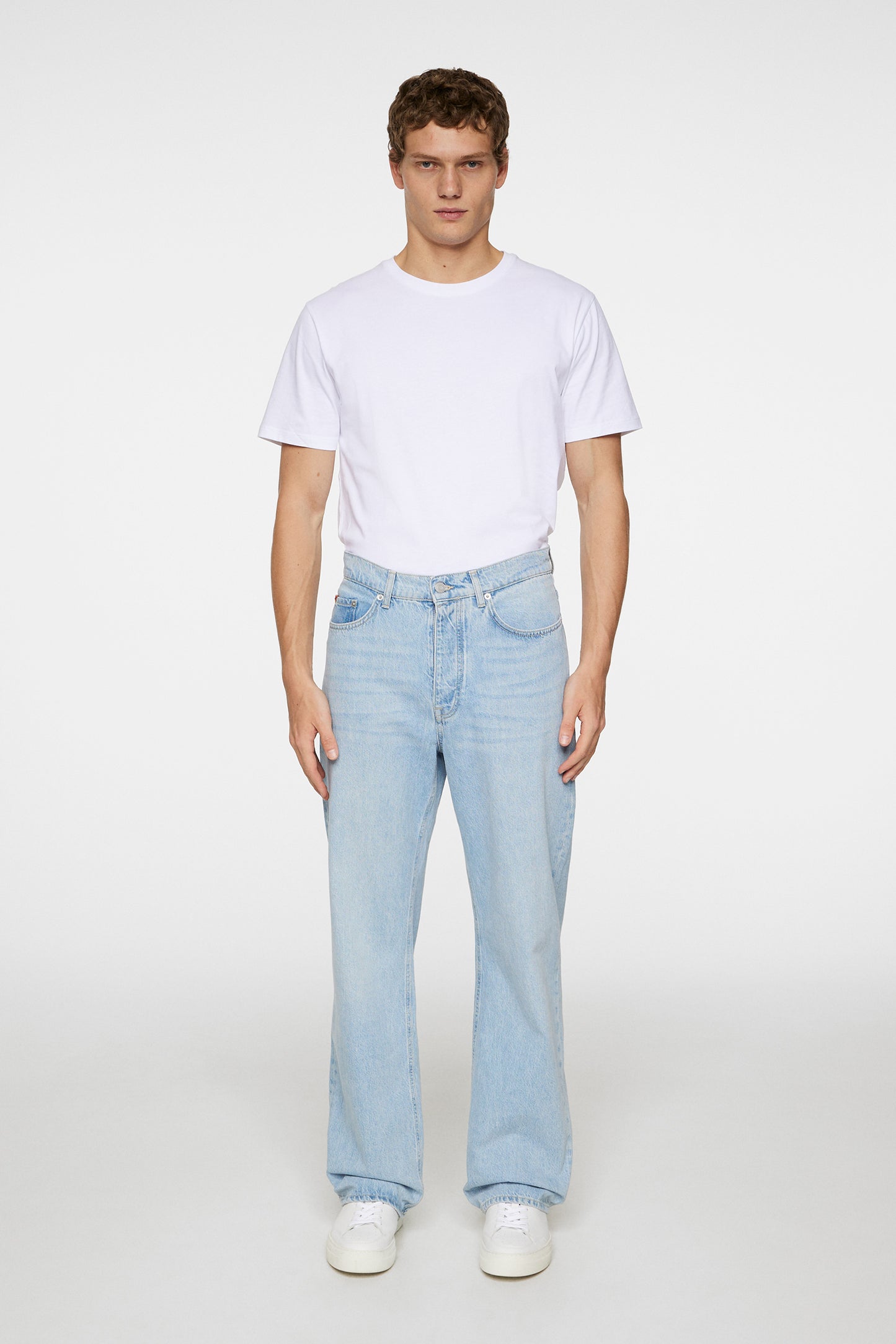 Cart Super Stone Wide Jeans in Light Blue by J.Lindeberg
