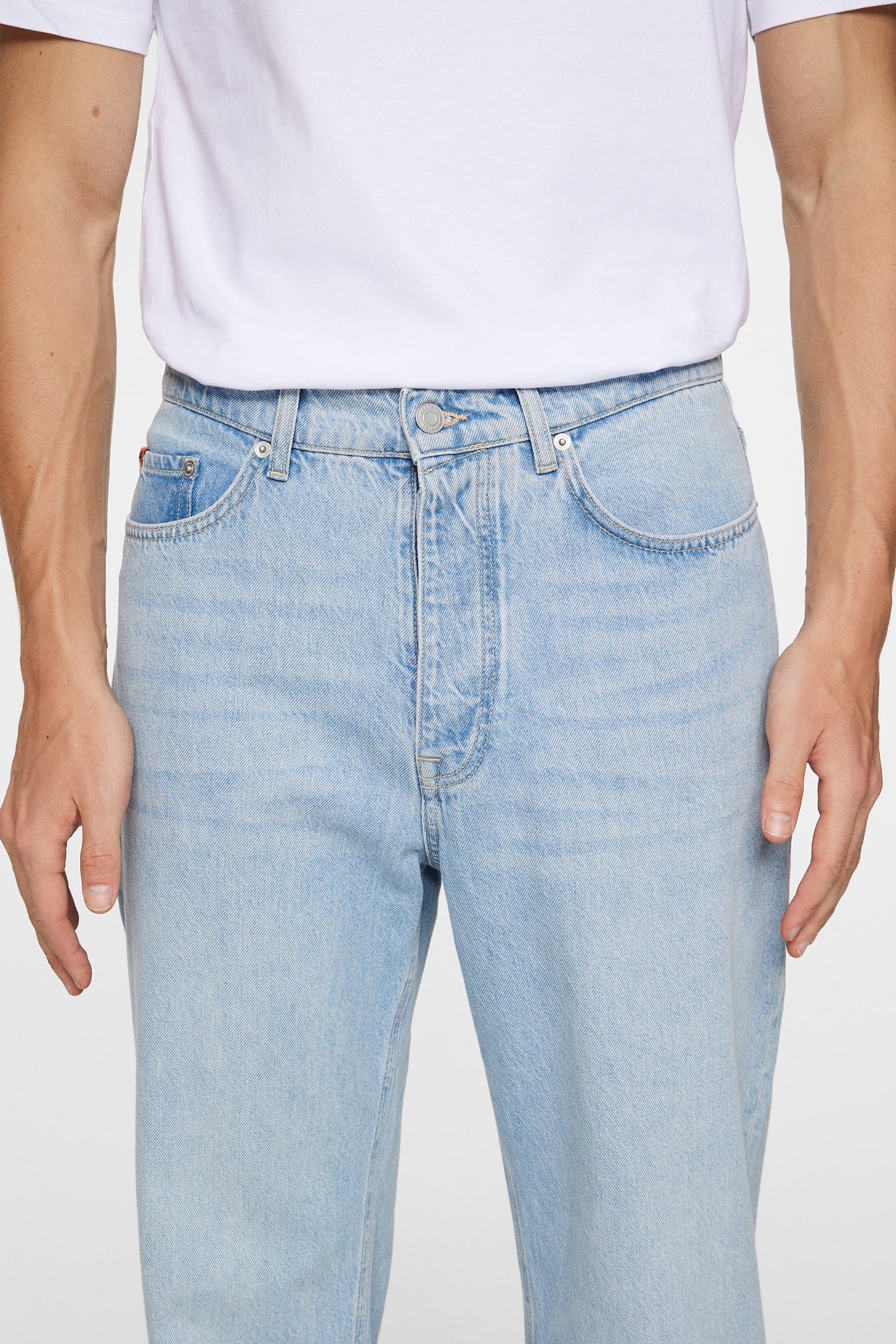 Cart Super Stone Wide Jeans in Light Blue by J.Lindeberg