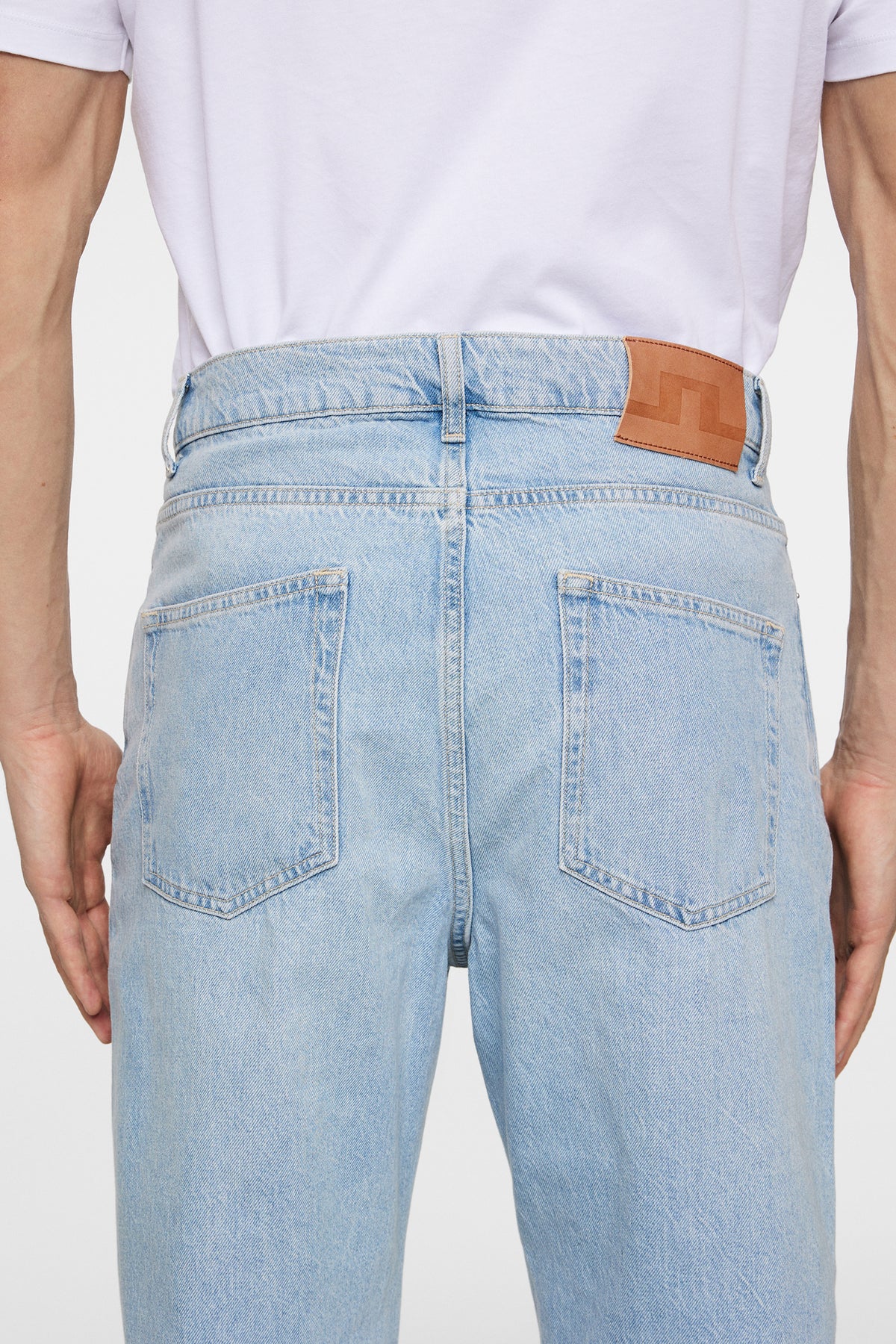 Cart Super Stone Wide Jeans in Light Blue by J.Lindeberg