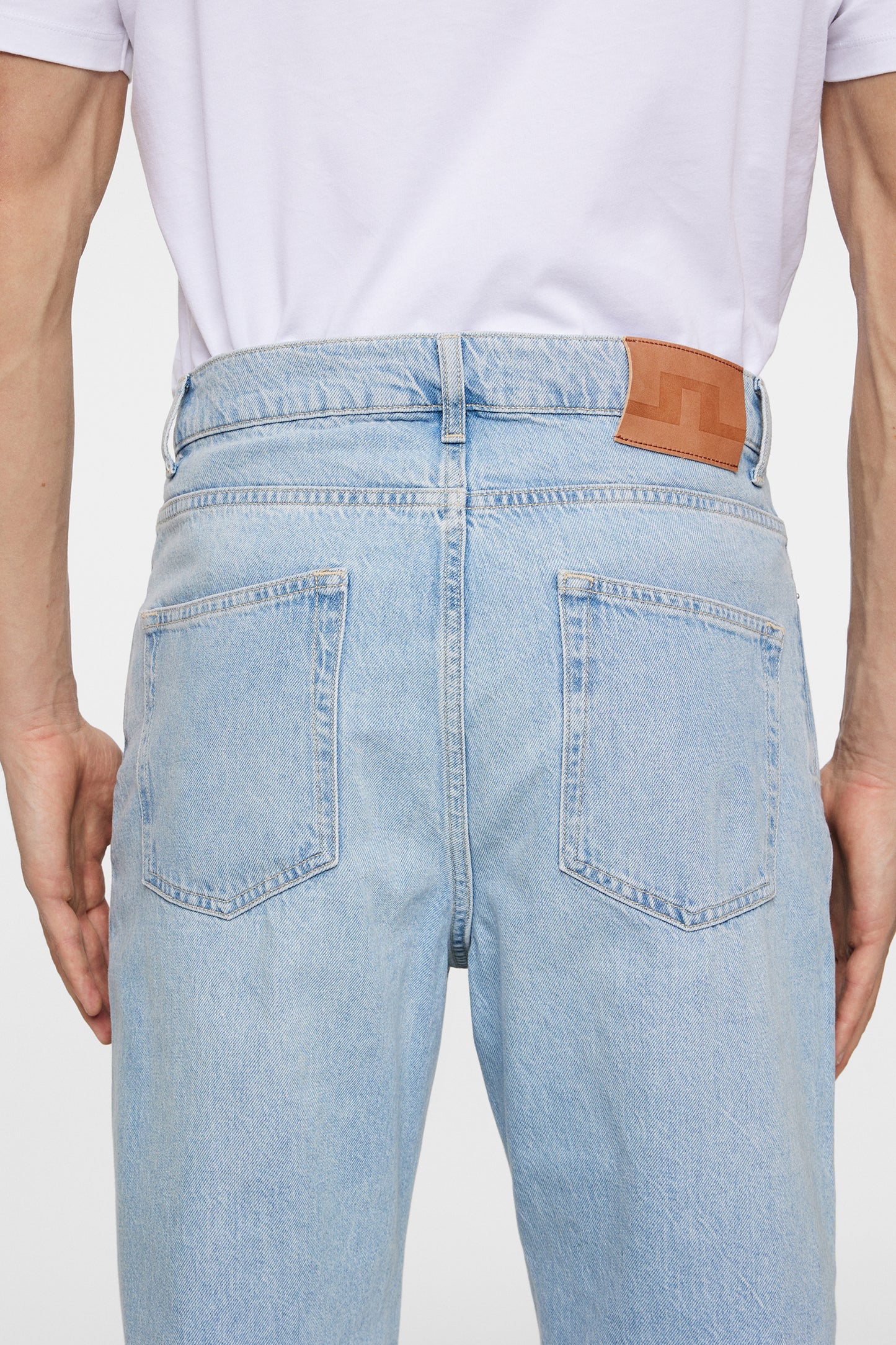 Cart Super Stone Wide Jeans in Light Blue by J.Lindeberg
