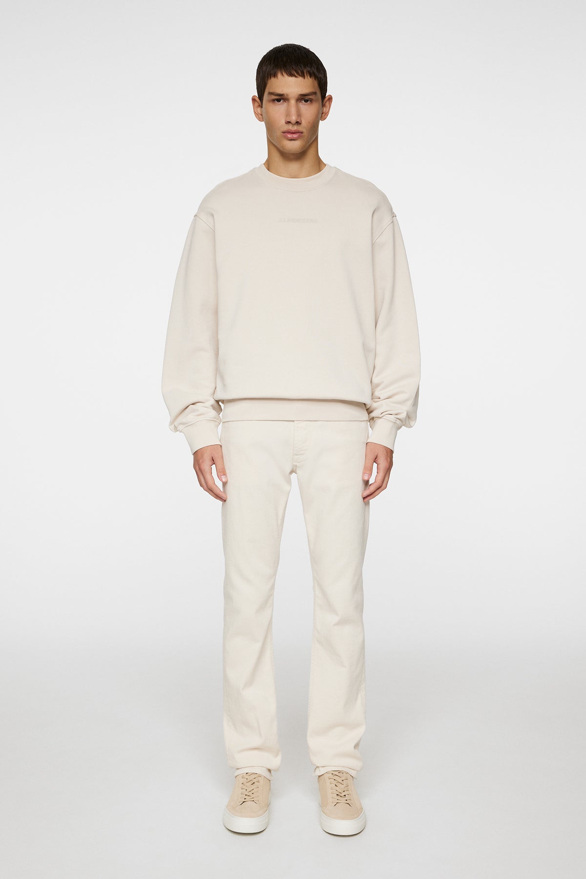 Callan Crew Neck in Moonbeam by J.Lindeberg