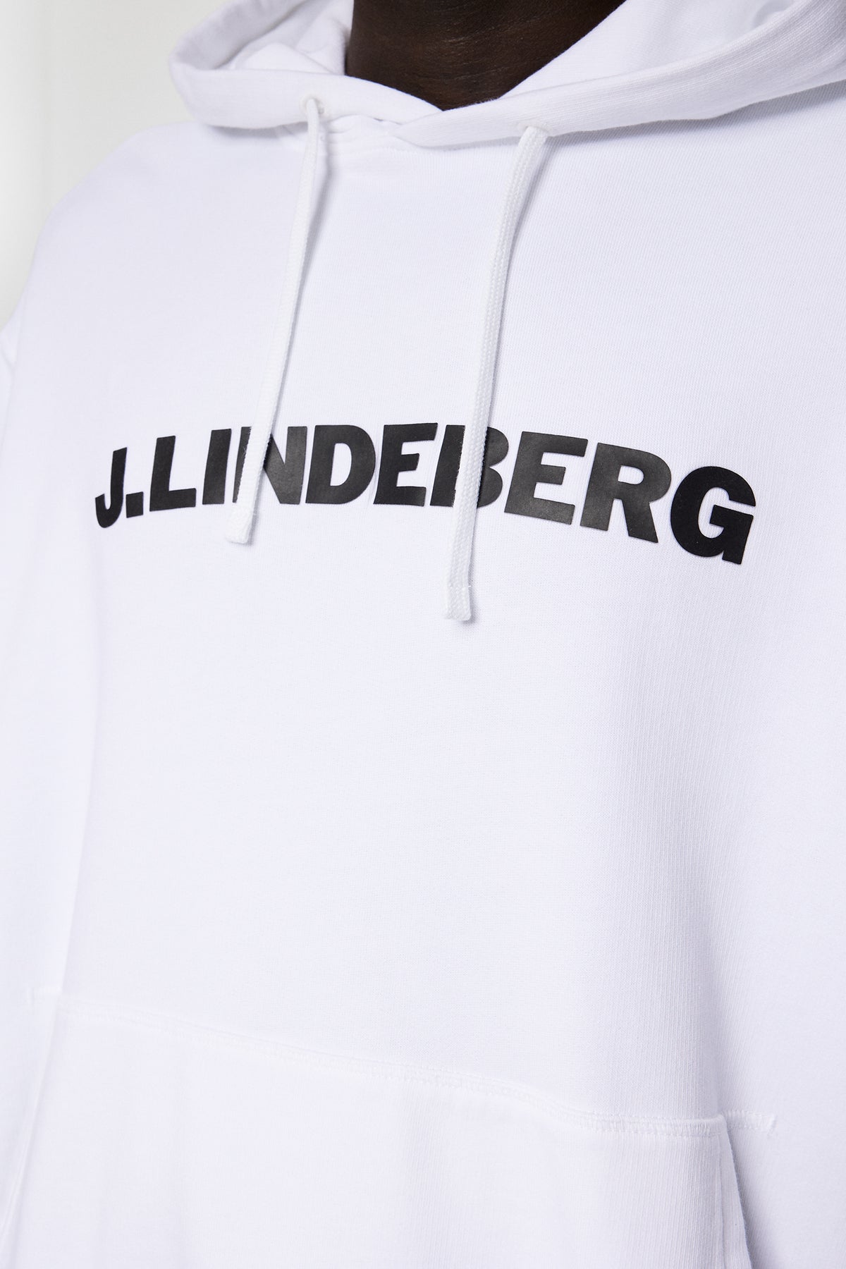 Callan Hoodie in White by J.Lindeberg