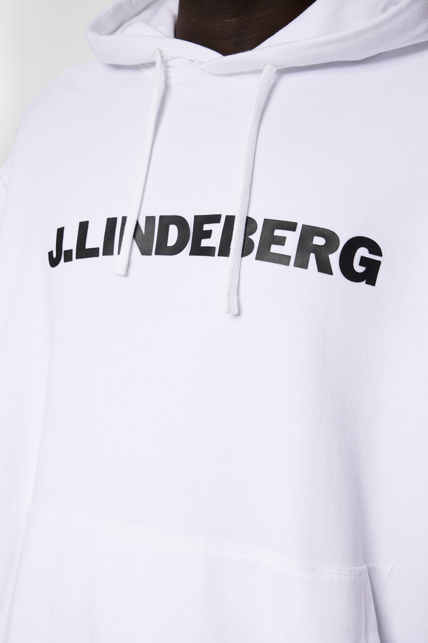Callan Hoodie in White by J.Lindeberg