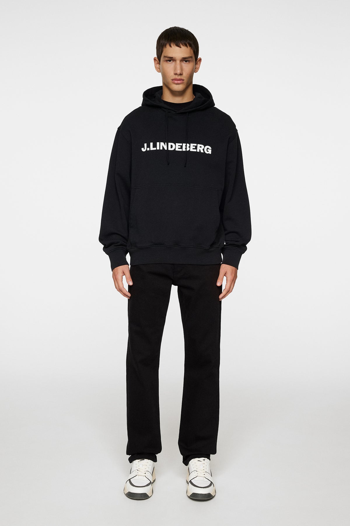 Callan Hoodie in Black by J.Lindeberg