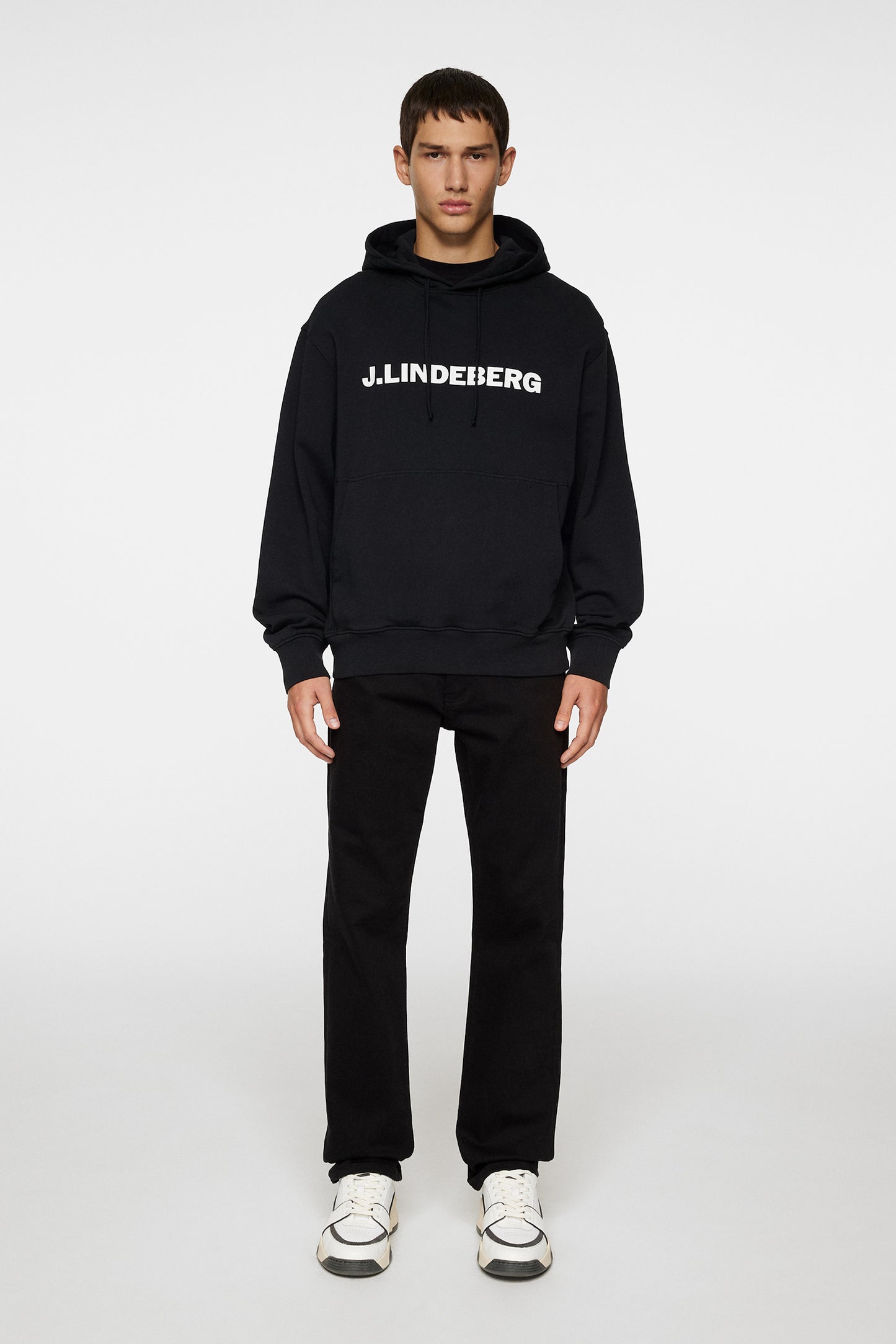 Callan Hoodie in Black by J.Lindeberg