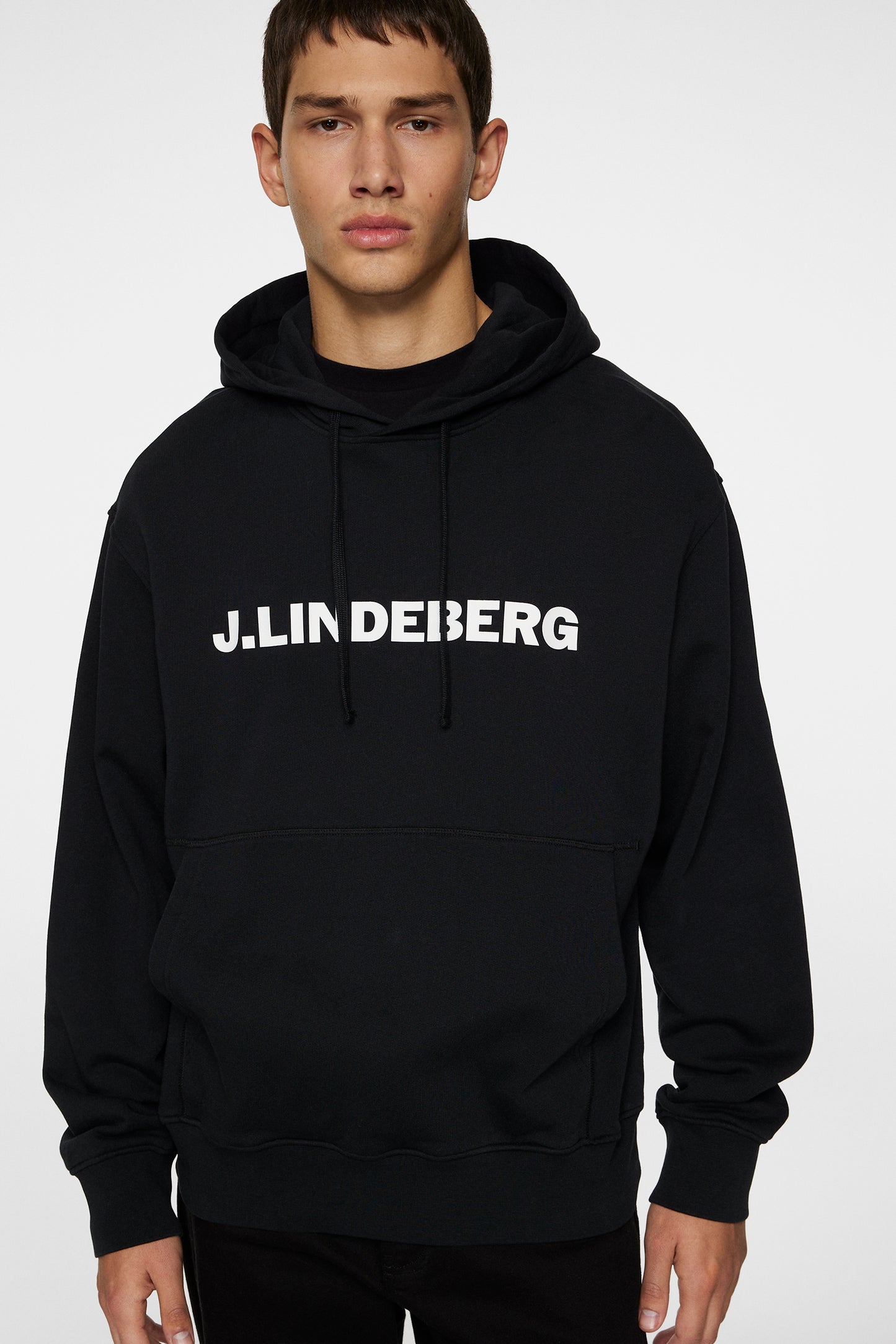 Callan Hoodie in Black by J.Lindeberg