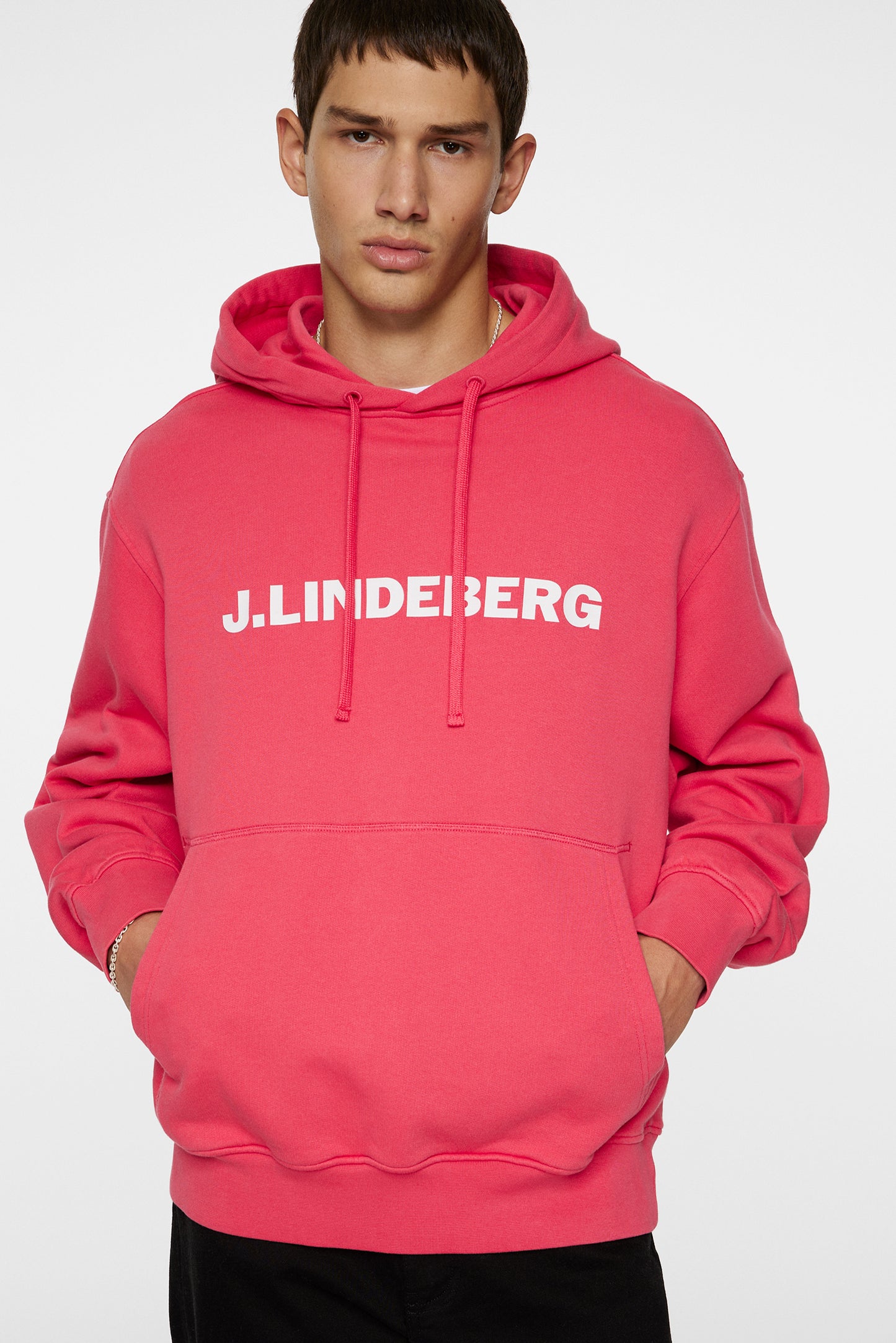 Callan Hoodie in Azalea by J.Lindeberg
