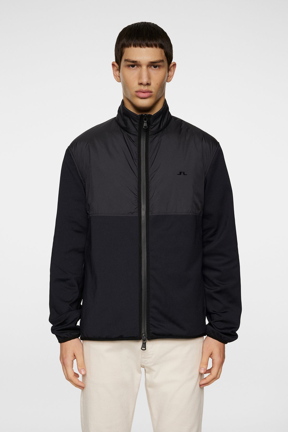 Dalin Hybrid Jacket in Black by J.Lindeberg