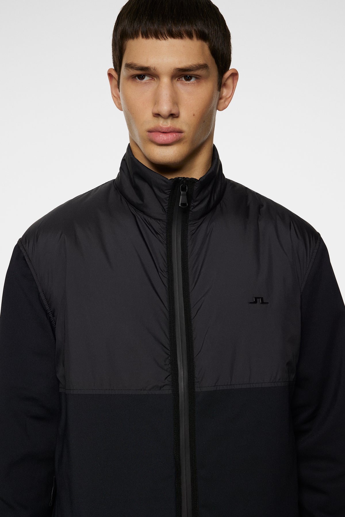 Dalin Hybrid Jacket in Black by J.Lindeberg